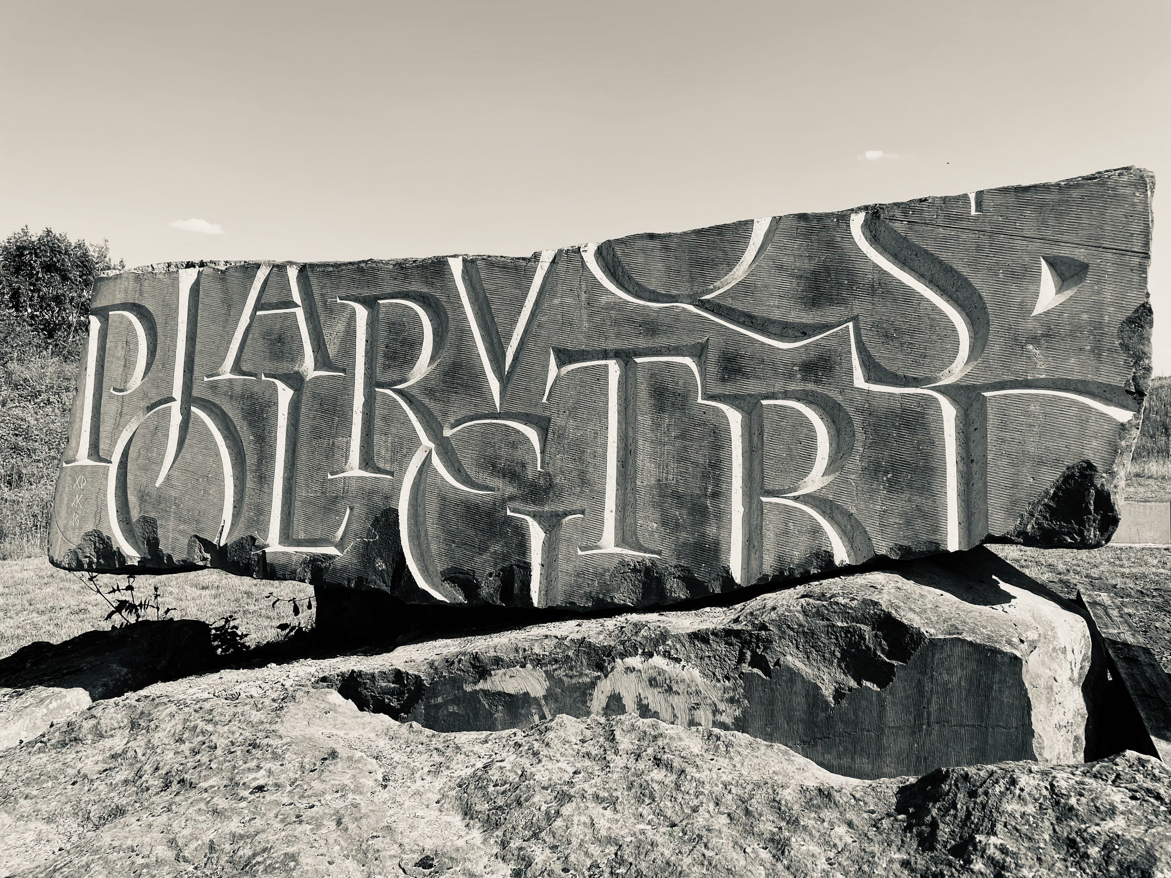 Réalisation monumentale au Pôle de la Pierre à Soignies.