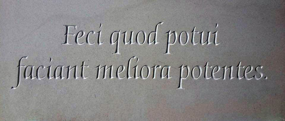 Tombale de Jean LARCHER - Calligraphe