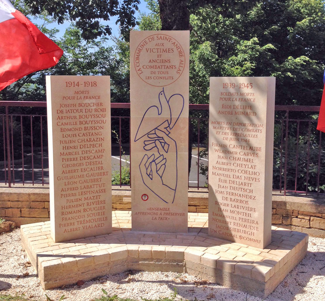 Monument aux Morts - Saint-André-d'Allas 24