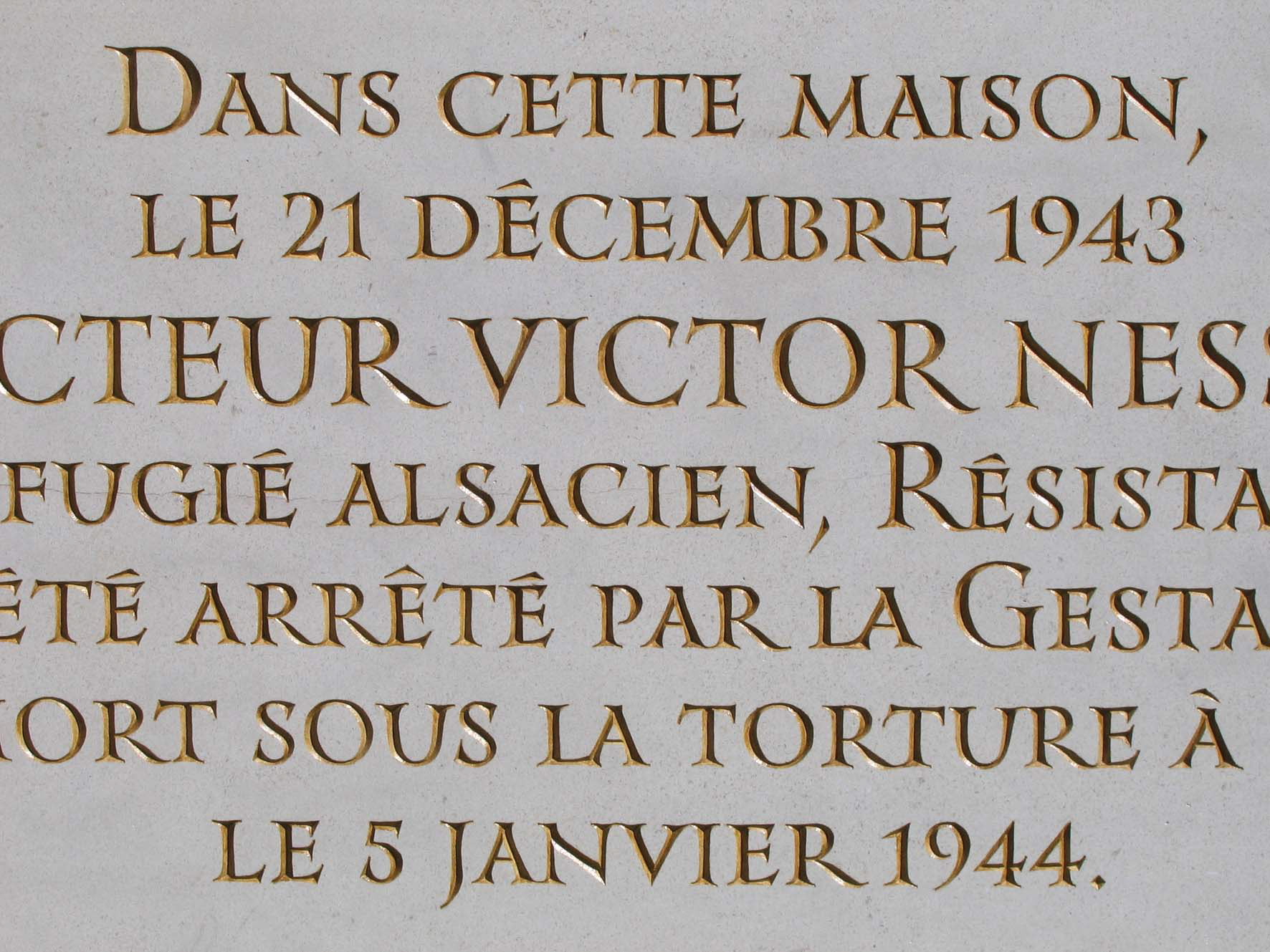 Plaque commémorative - Sarlat 24