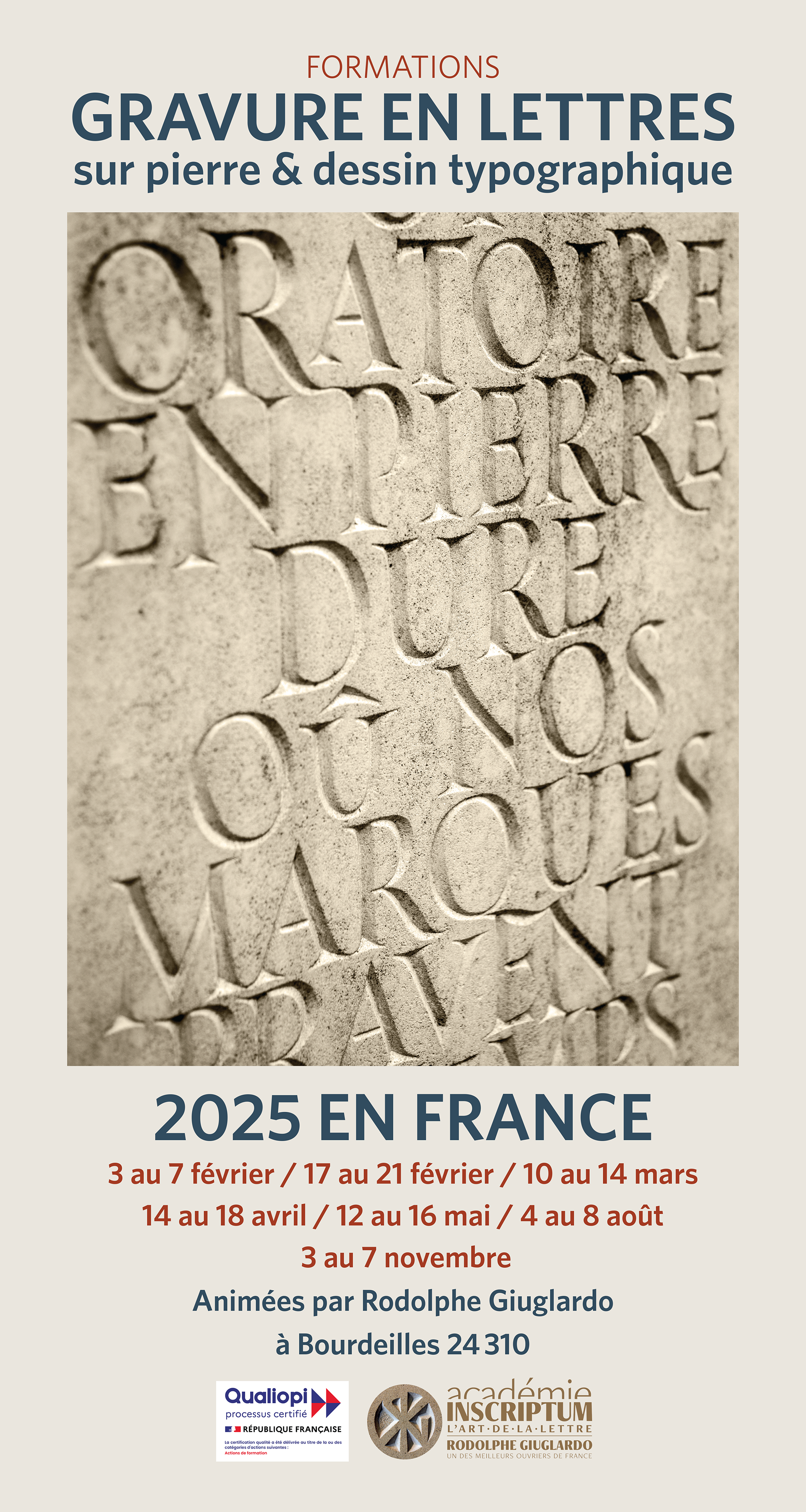 Dates 2025 Inscriptum