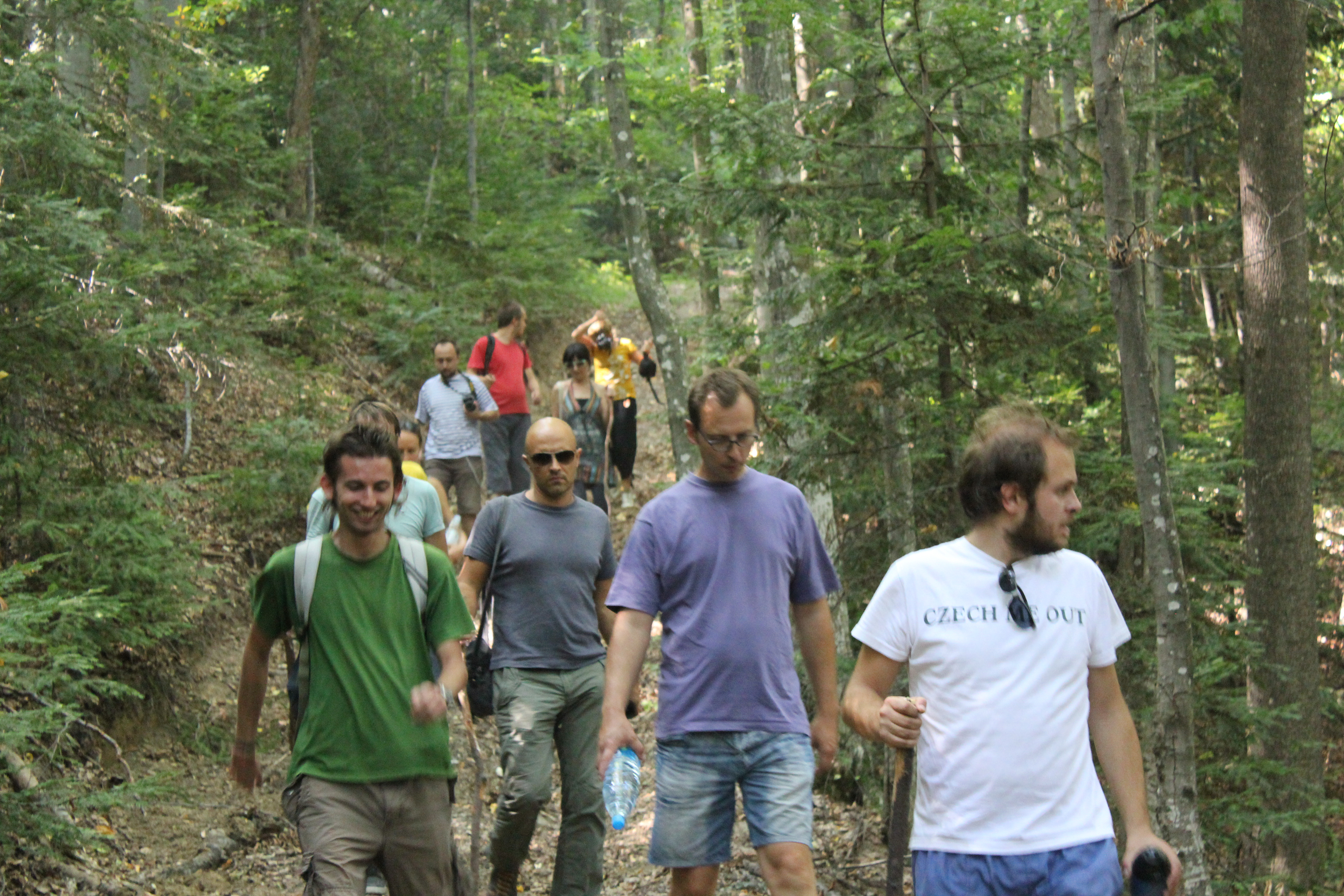 Artists on a joint mountain hike