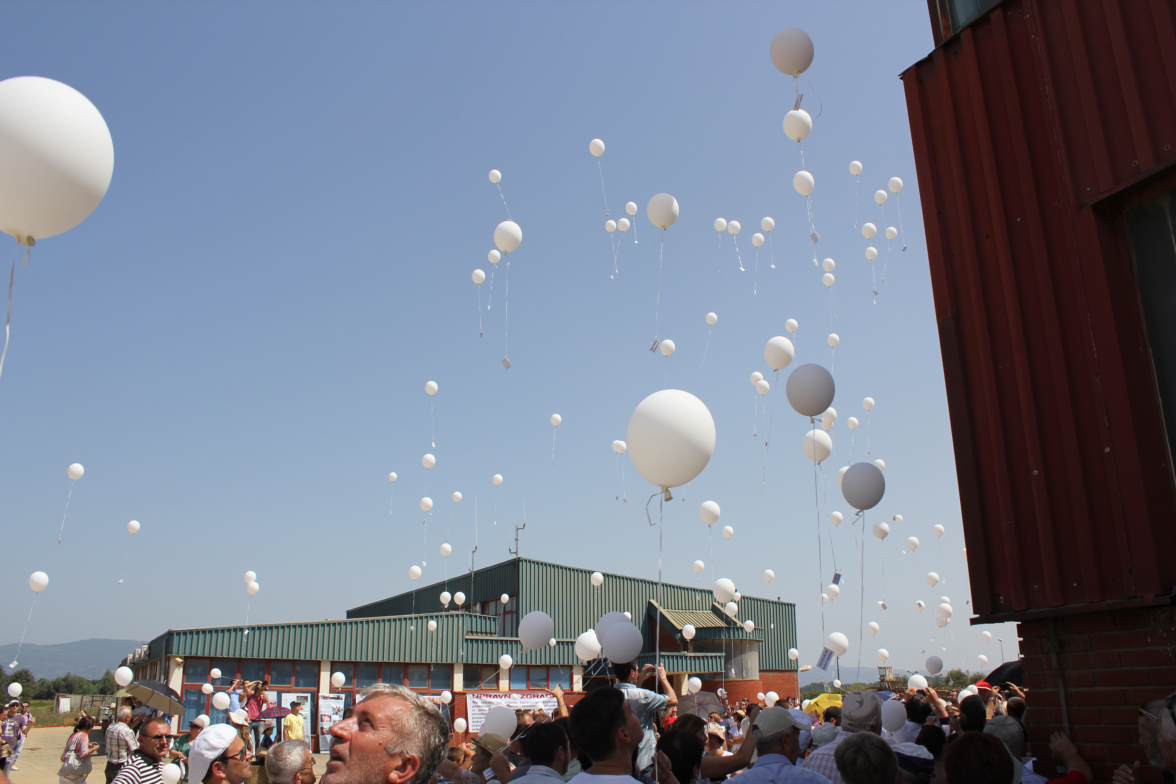 Balloons, Ex detention camp in Omarska, 2012