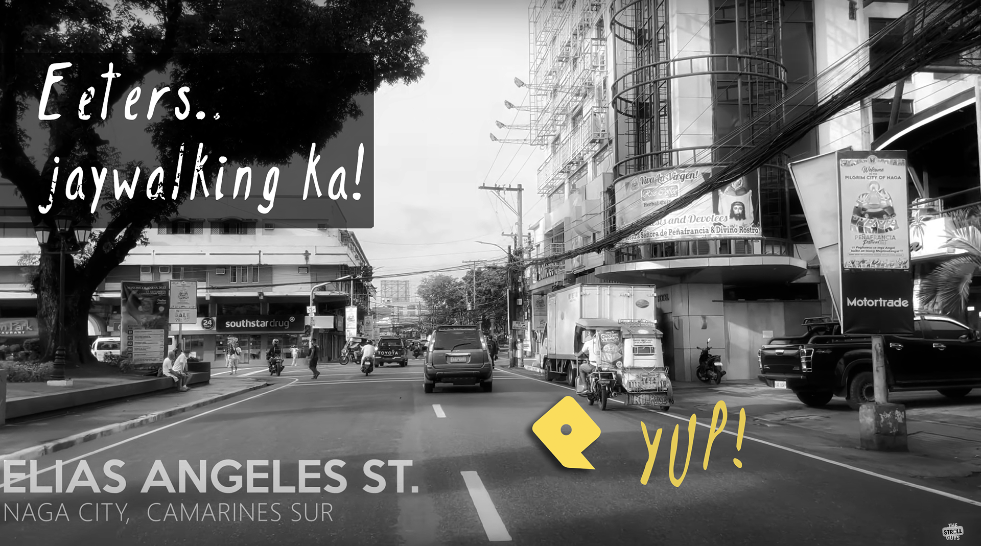 Jaywalking! Call the cops!