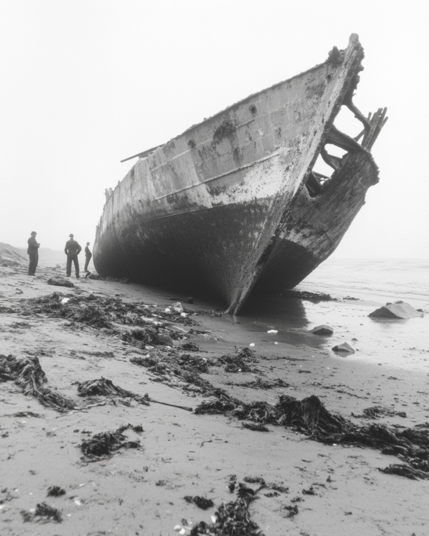 Barco de hormigón varado