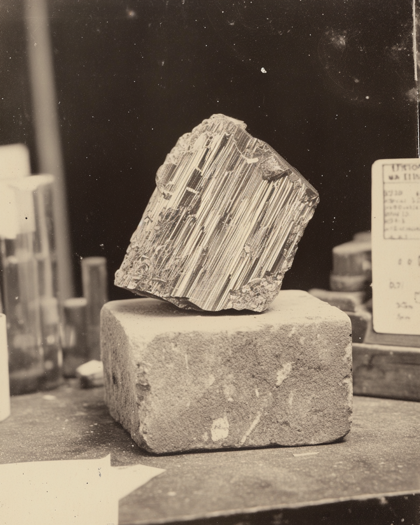 Muestra de Neodimio en el laboratorio