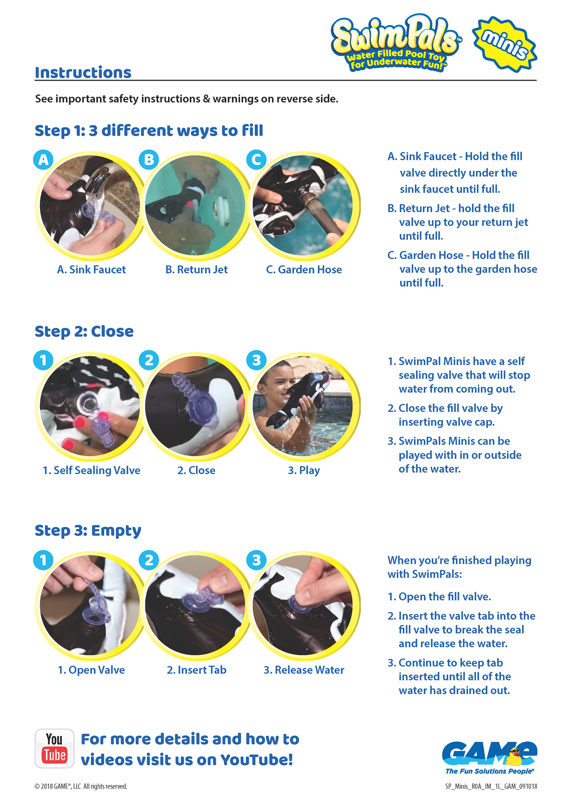 SwimPals Instructions