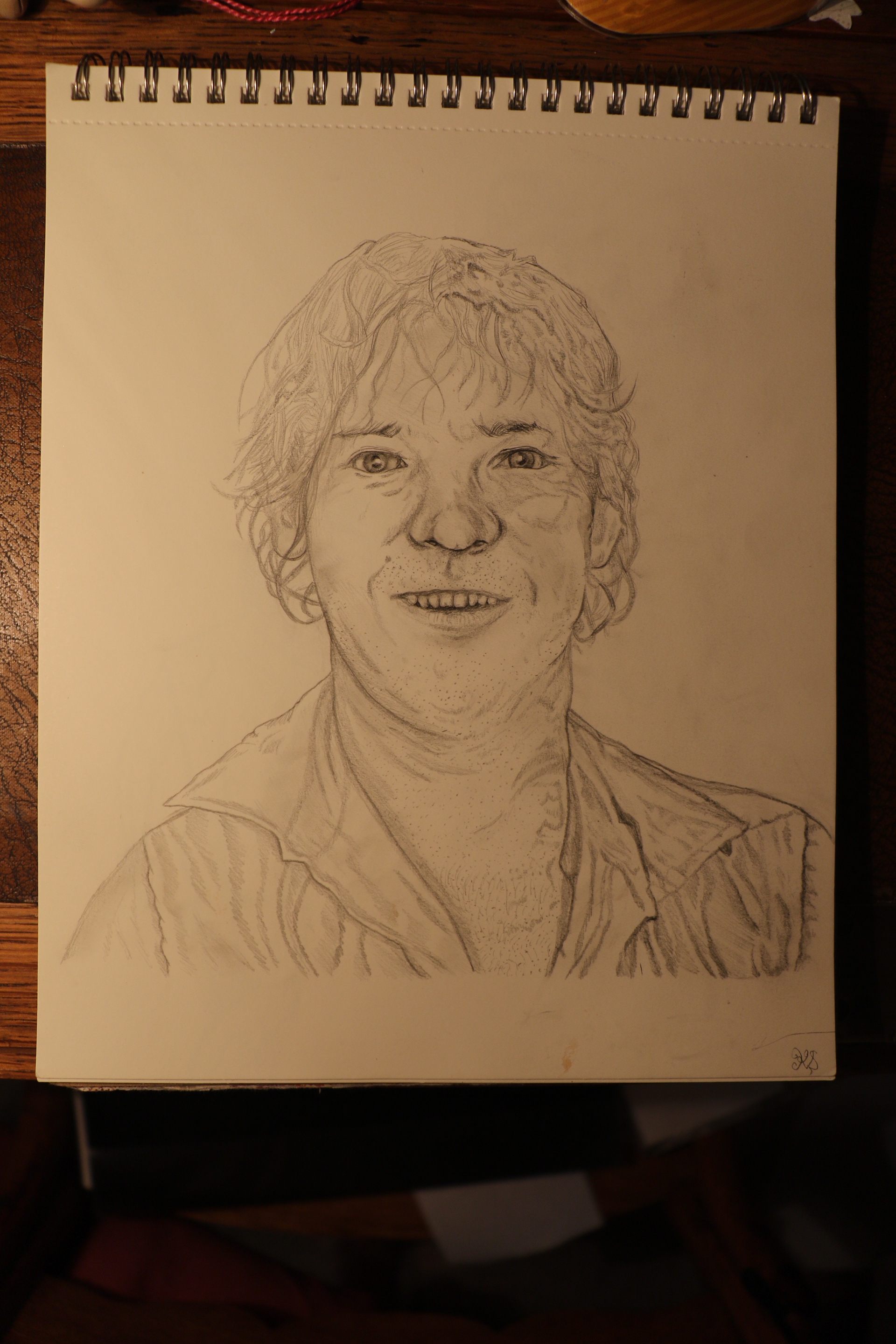 Steve Irwin graphite drawing