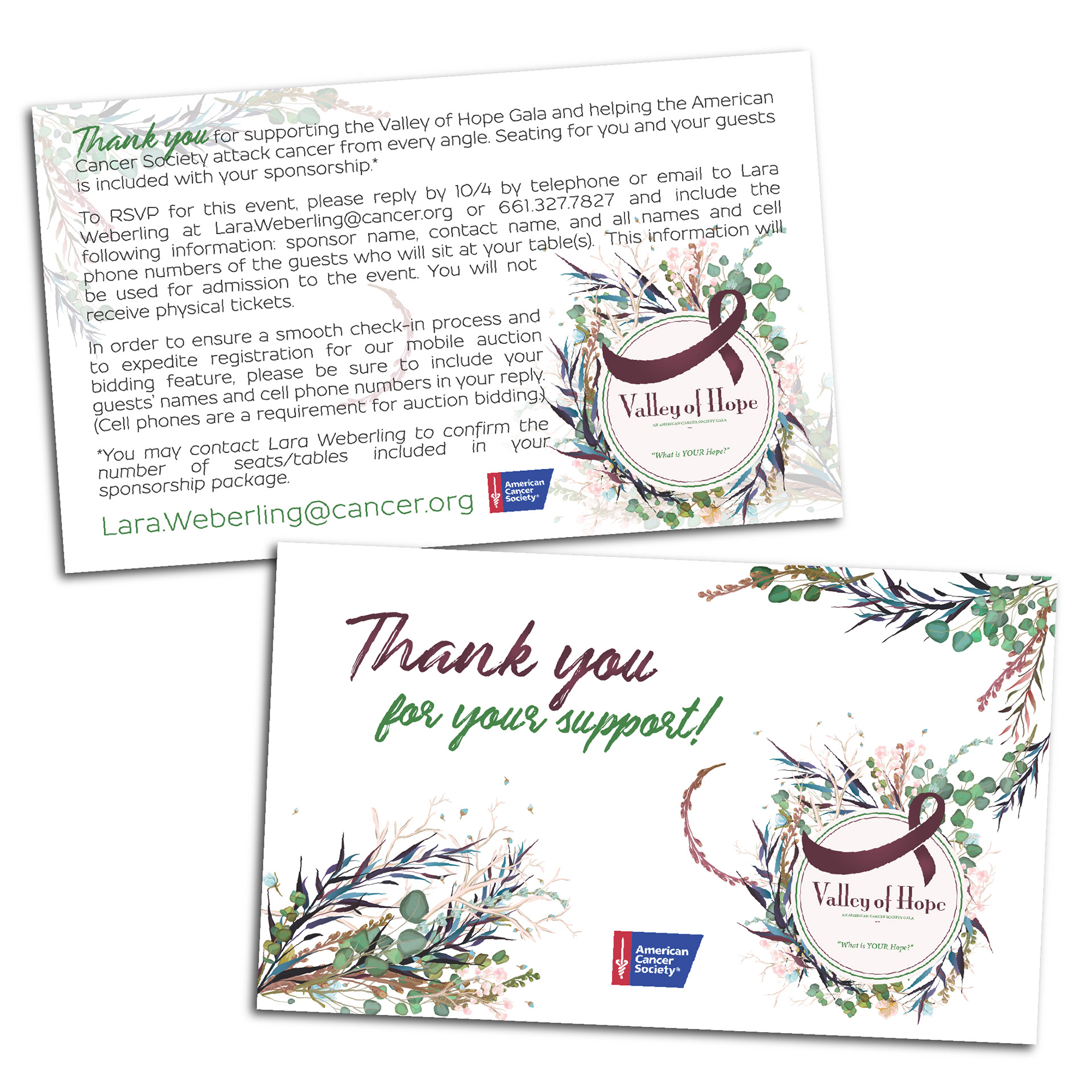 Donation Card Design