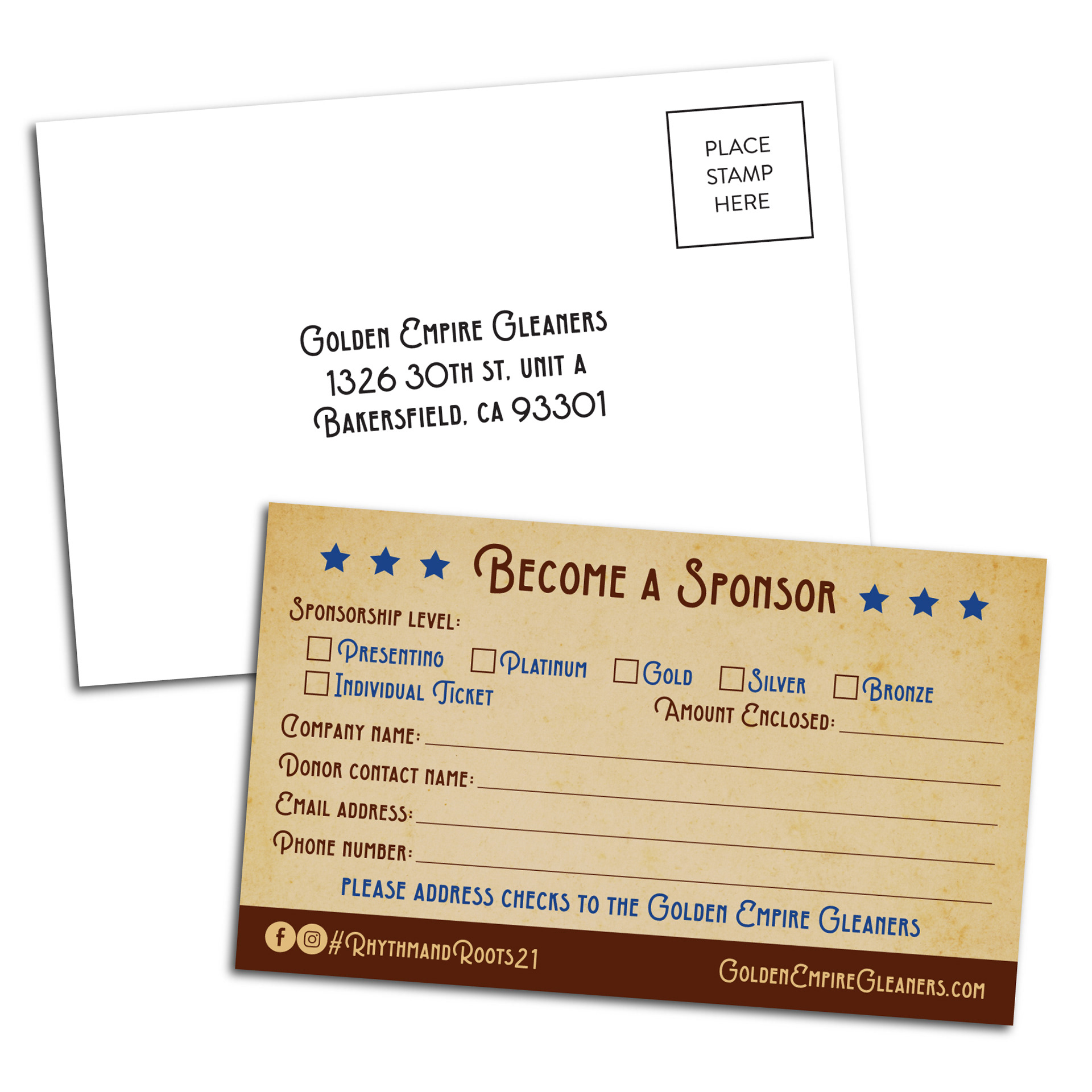 RSVP / Sponsor Card