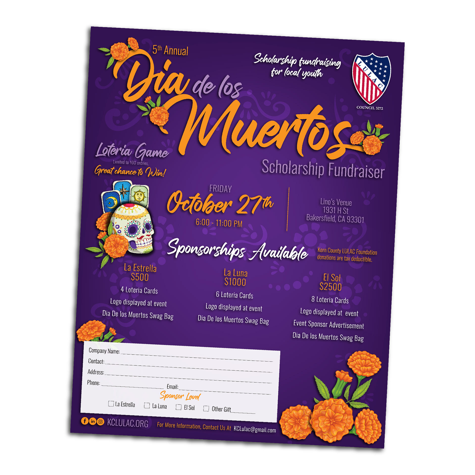 Sponsor Sheet / Flyer Design