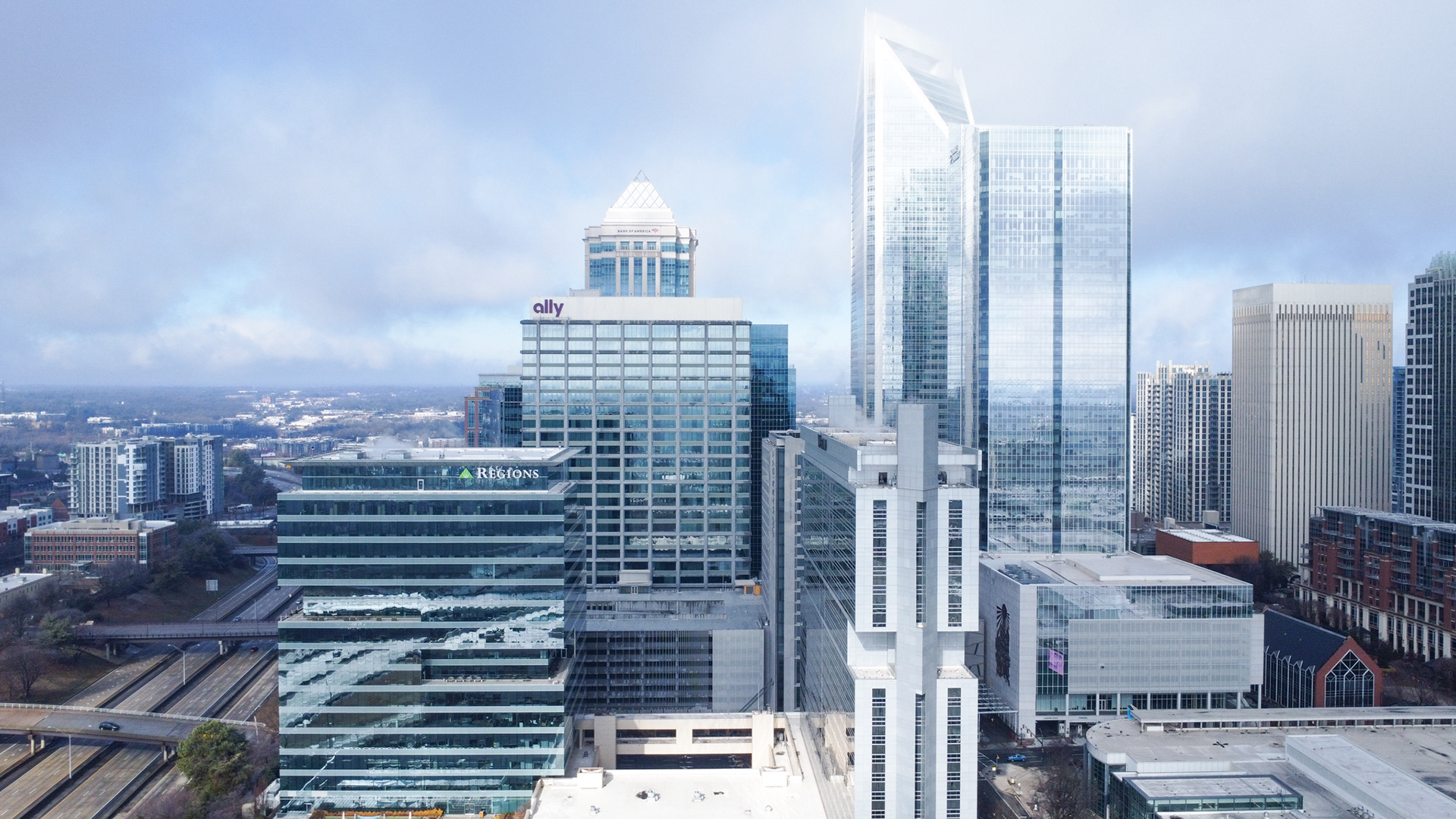 Urban Aerial – Charlotte Skyline