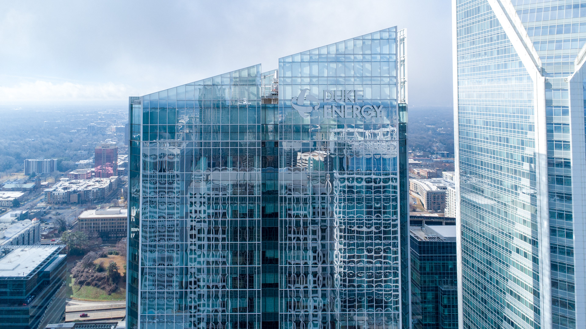 Urban Aerial – Charlotte Skyline