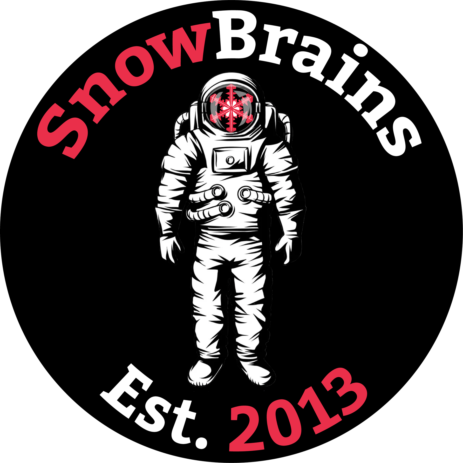SnowBrains Digital Graphic Logo and Sticker