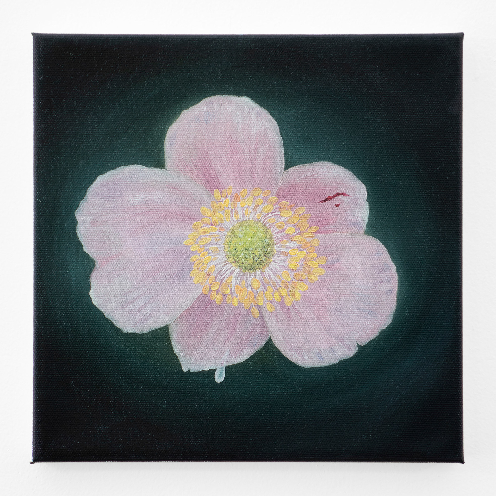 "Your Silence Kills Me", 2021, oil on canvas, 10x10 inches
