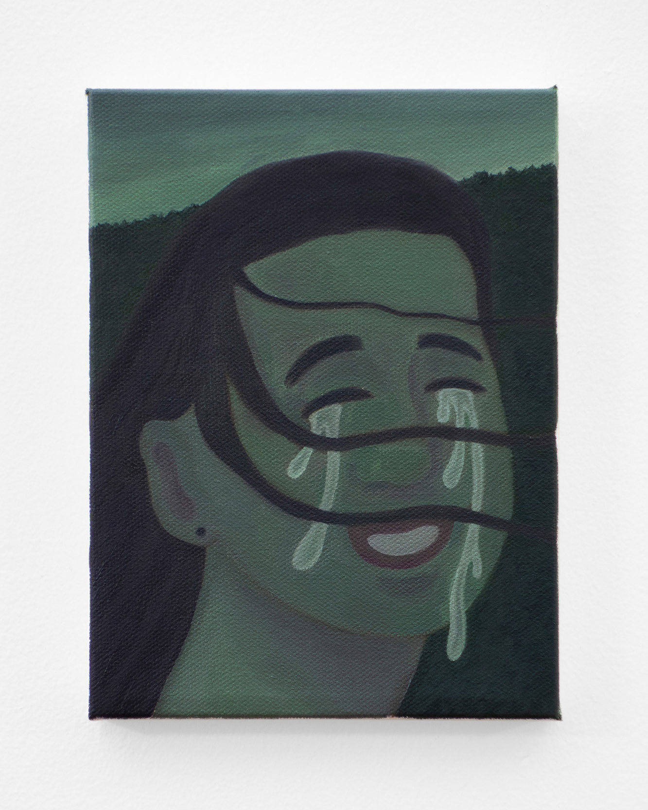 "Out of Control", 2021, oil on canvas, 8x6 inches