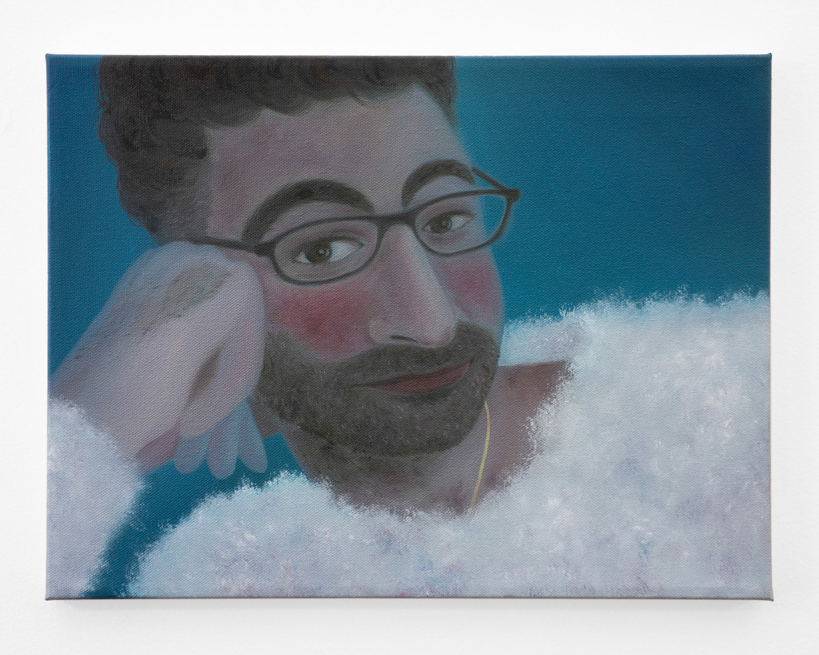 "A Dangerous Man", 2021, oil on canvas, 12x16 inches