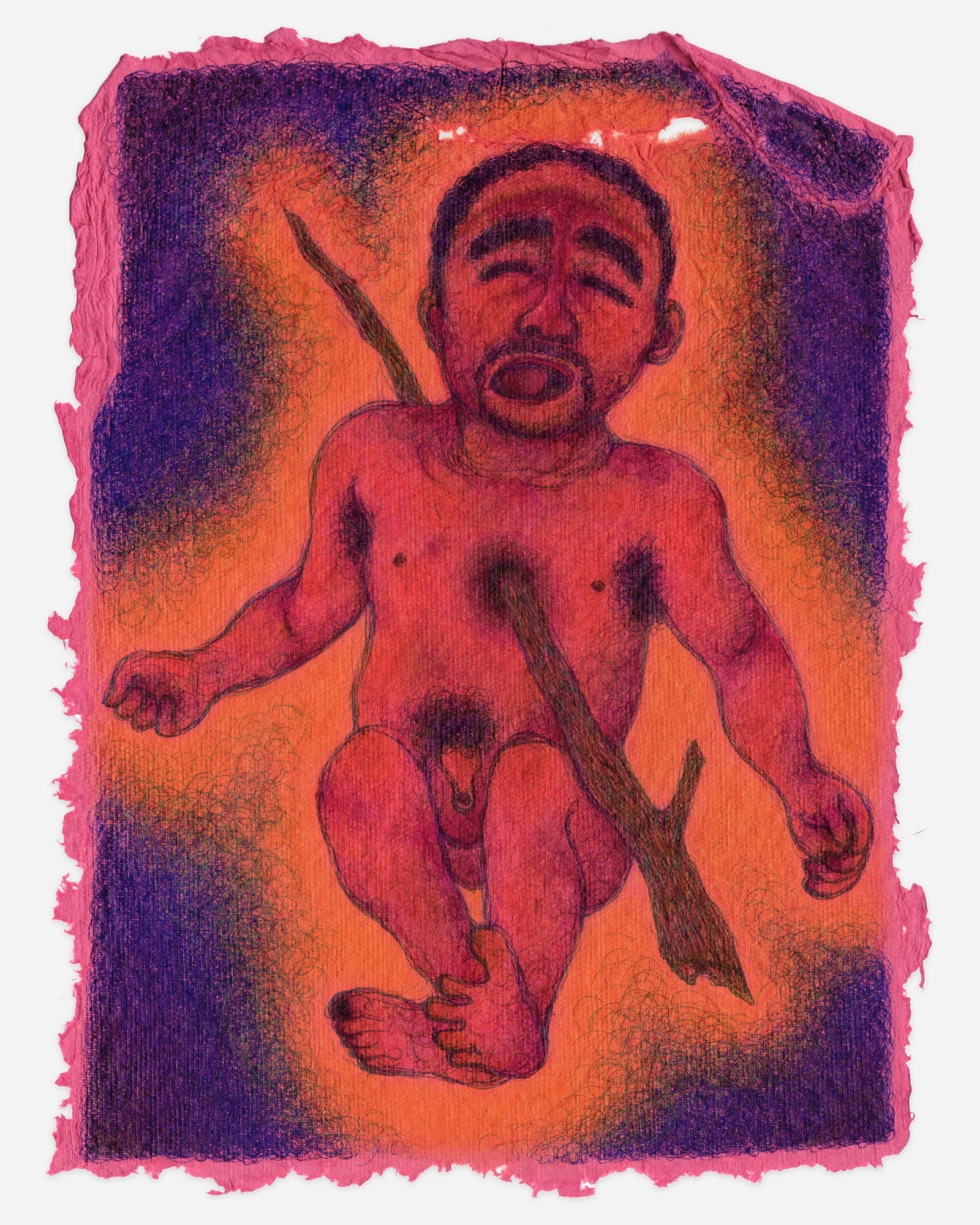 "How Can You Love Me", 2025, ink on paper, 12x9 inches