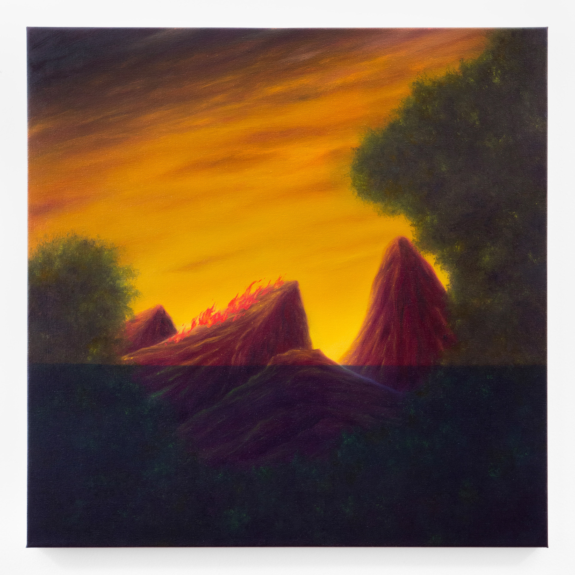 "The Day After", 2023, oil on canvas, 24x24 inches