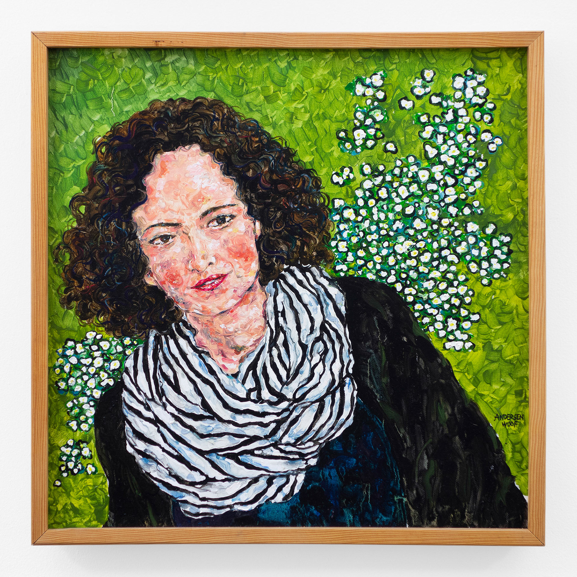 "Laura", 2017, oil on canvas, 20x20 inches