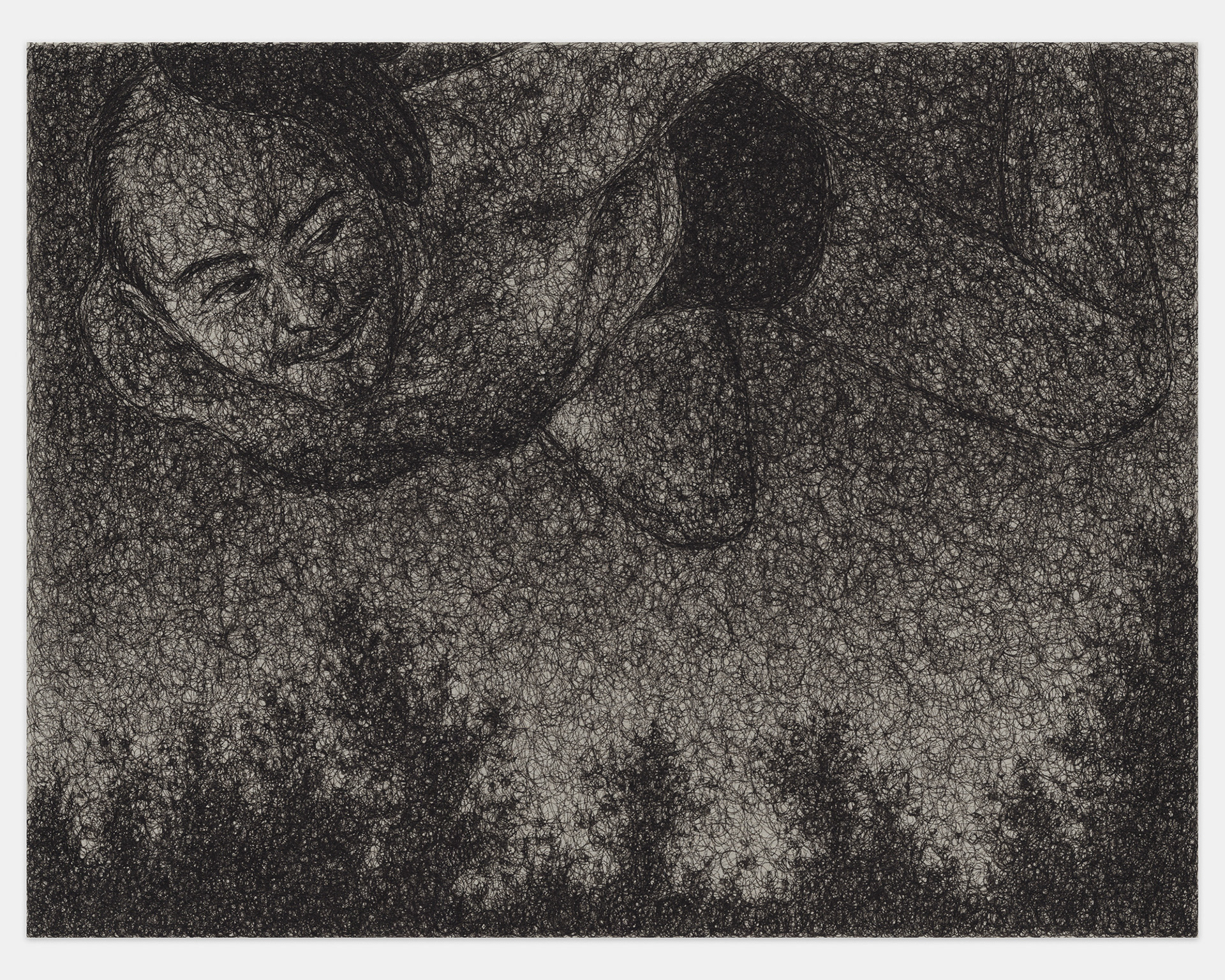 "Sweet Dreams", 2024, ink on paper, 9x12 inches