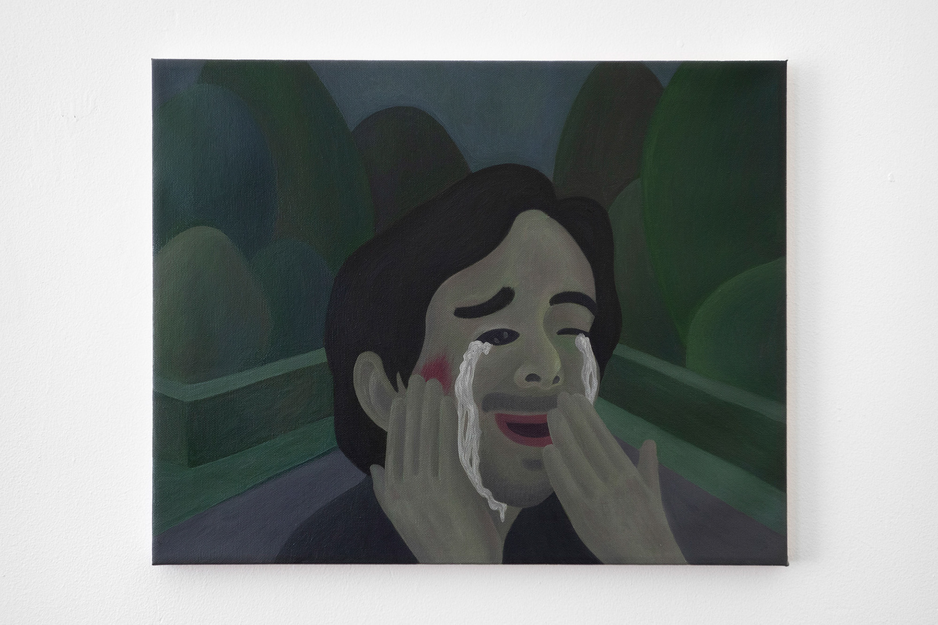 "Fifty Fifty", 2021, oil on canvas, 16x20 inches