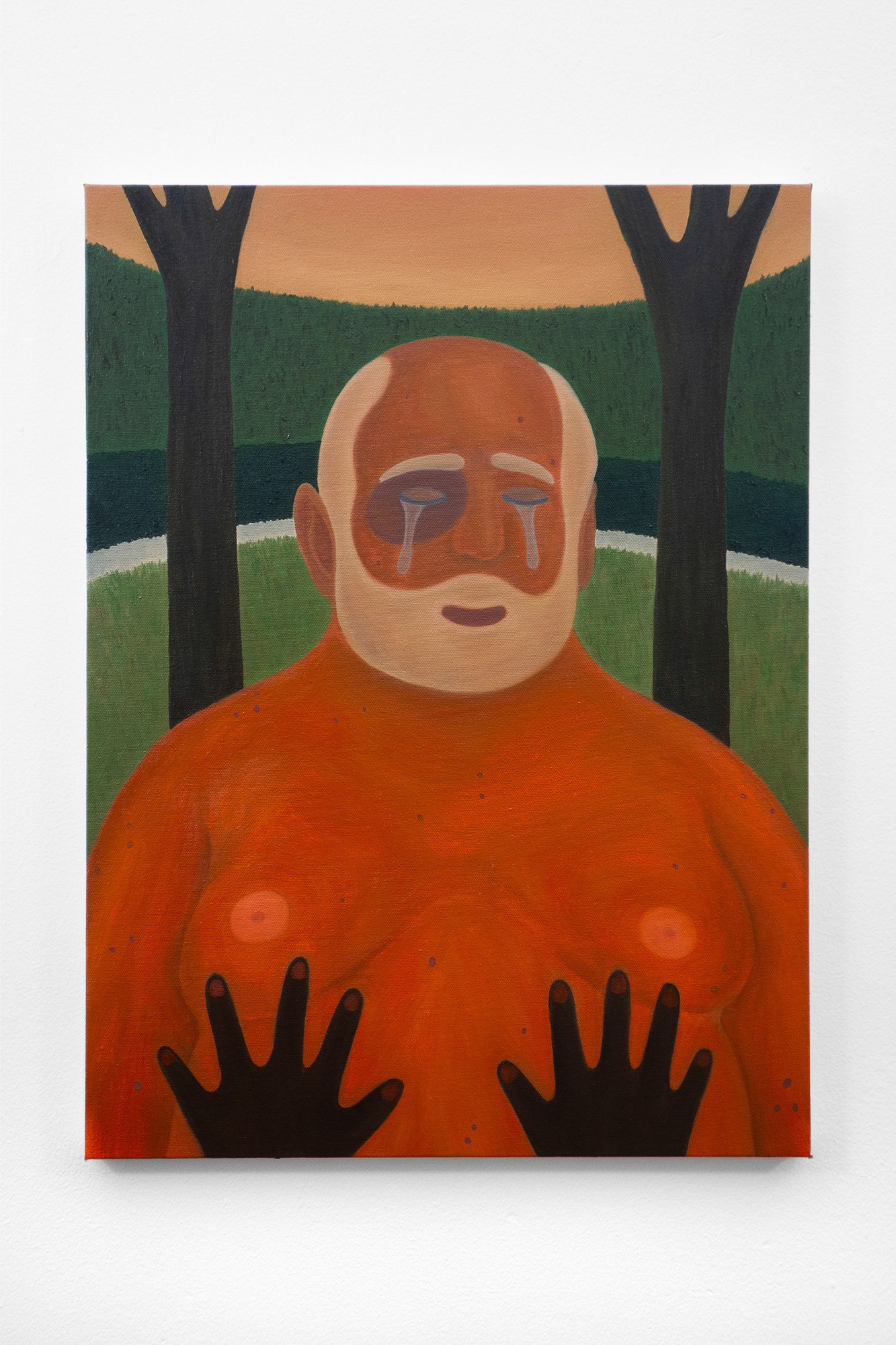 "Nobody Wants to Hurt You", 2021, oil on canvas, 18x24 inches