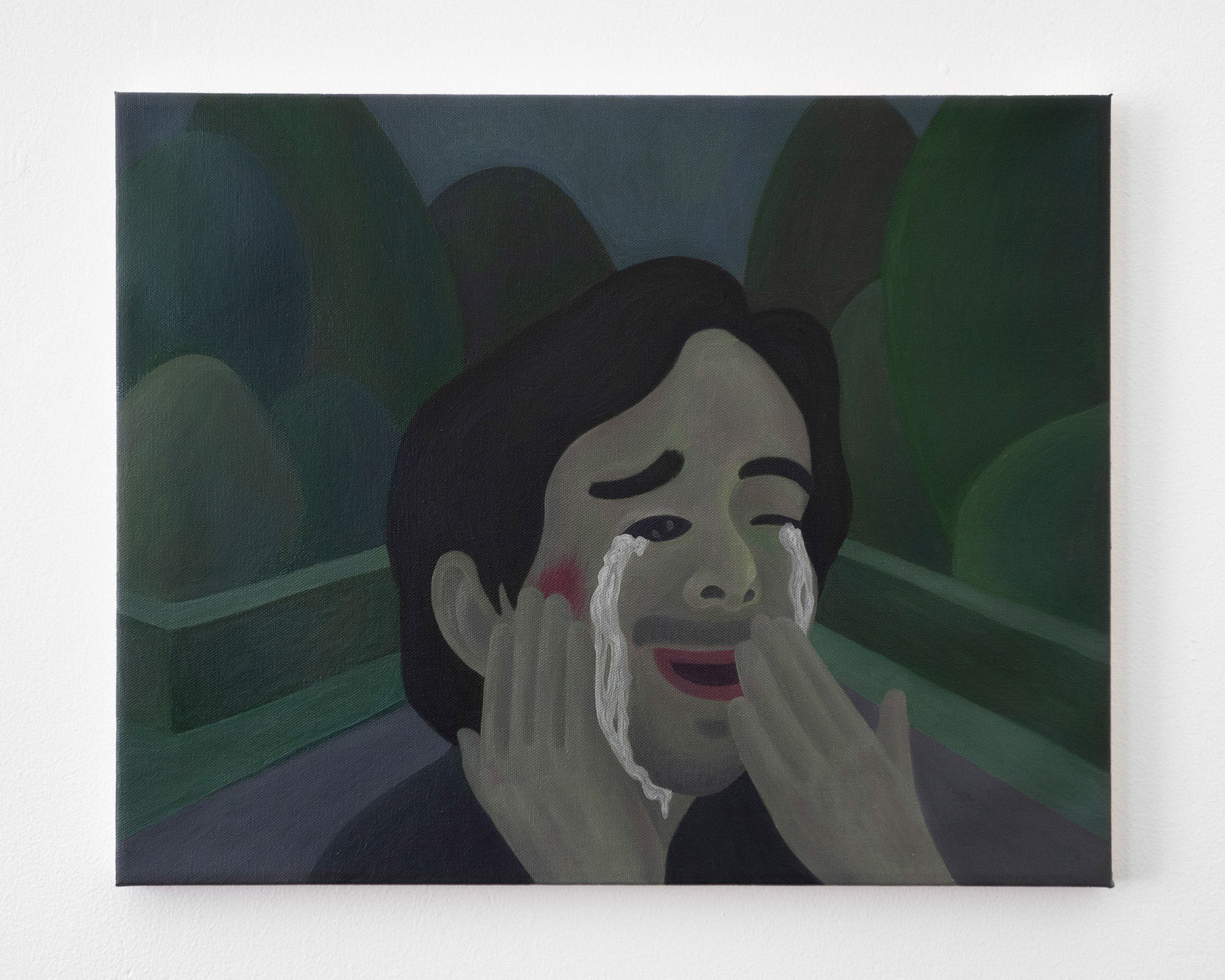 "Fifty Fifty", 2021, oil on canvas, 16x20 inches