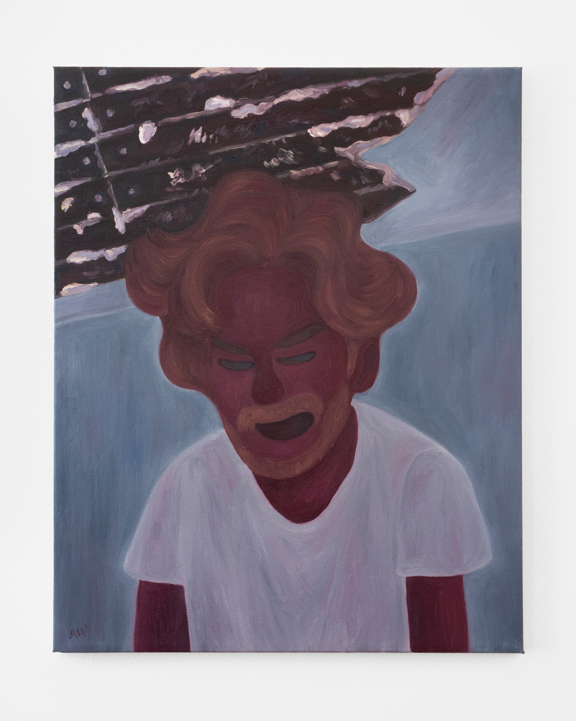 "The Man with Good Intentions", 2020, oil on canvas, 20x16 inches