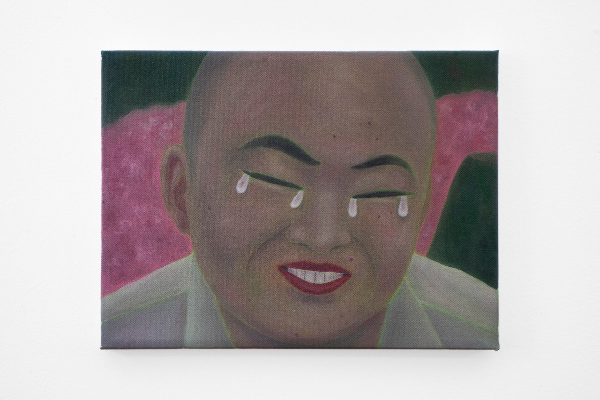 "Please Stop Feeling Sorry for Me", 2021, oil on canvas, 9x12 inches