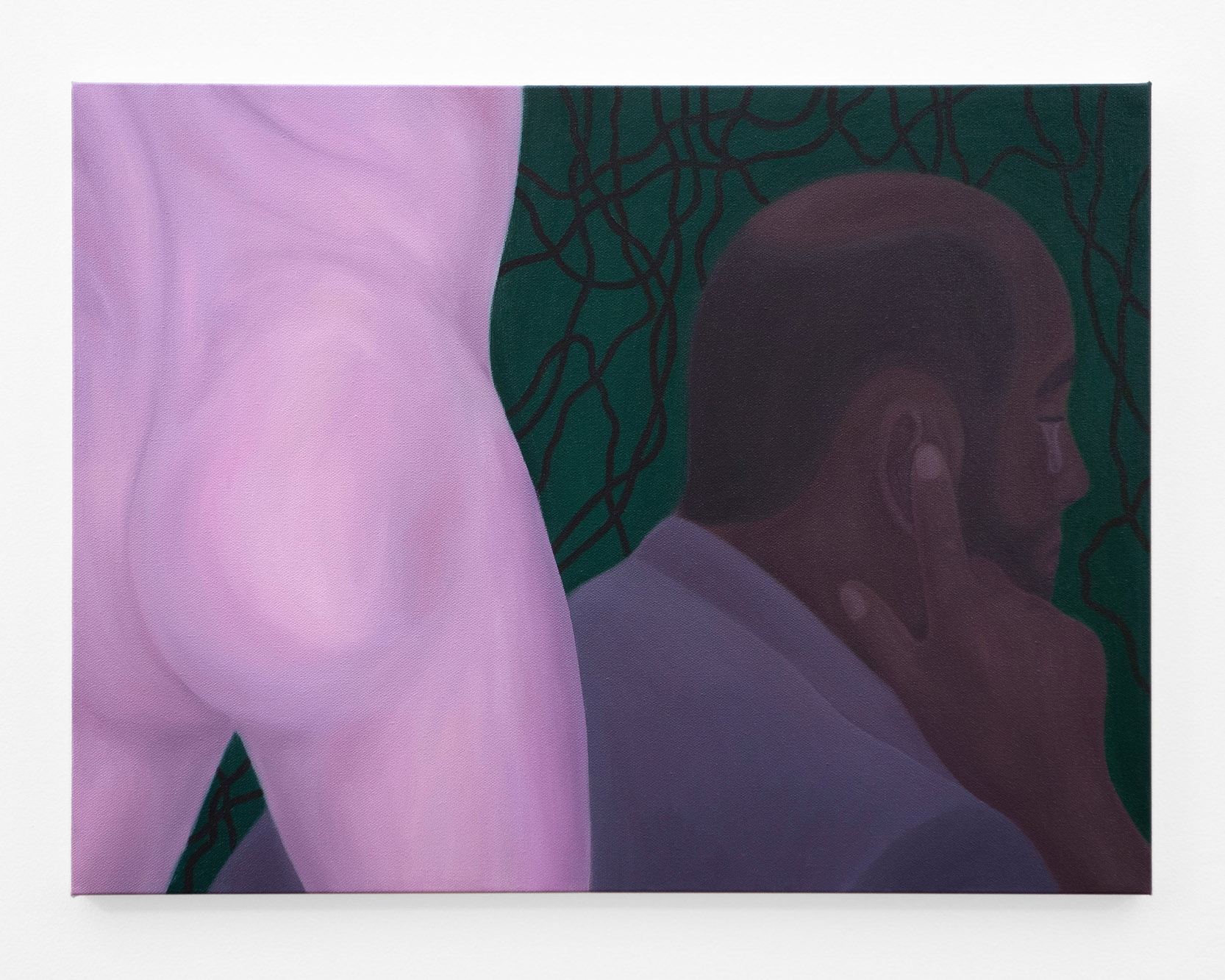 "Lust, Caution", 2021, oil on canvas, 18x24 inches