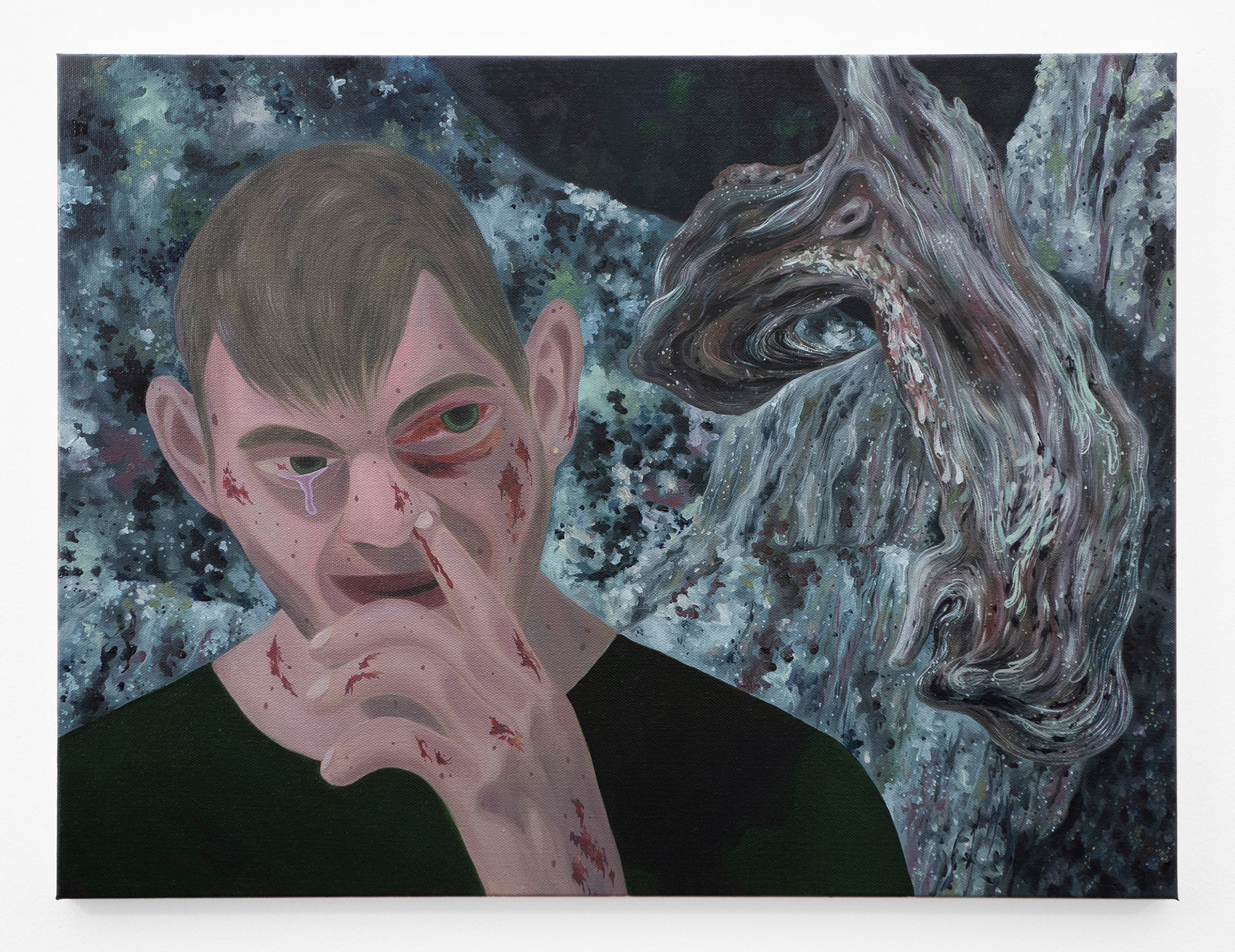 "Should I Trust You", 2021, oil on canvas, 18x24 inches