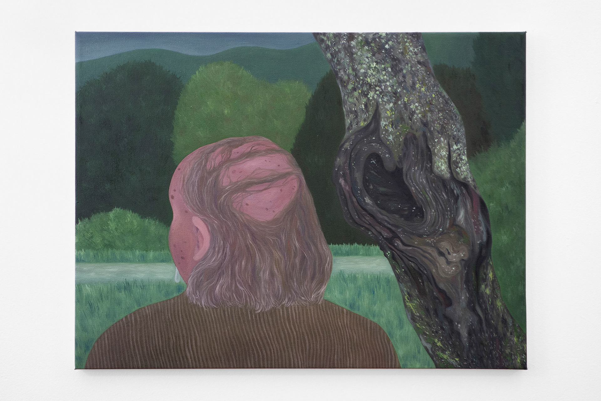 "Why am I Always Scared", 2021, oil on canvas, 18x24 inches