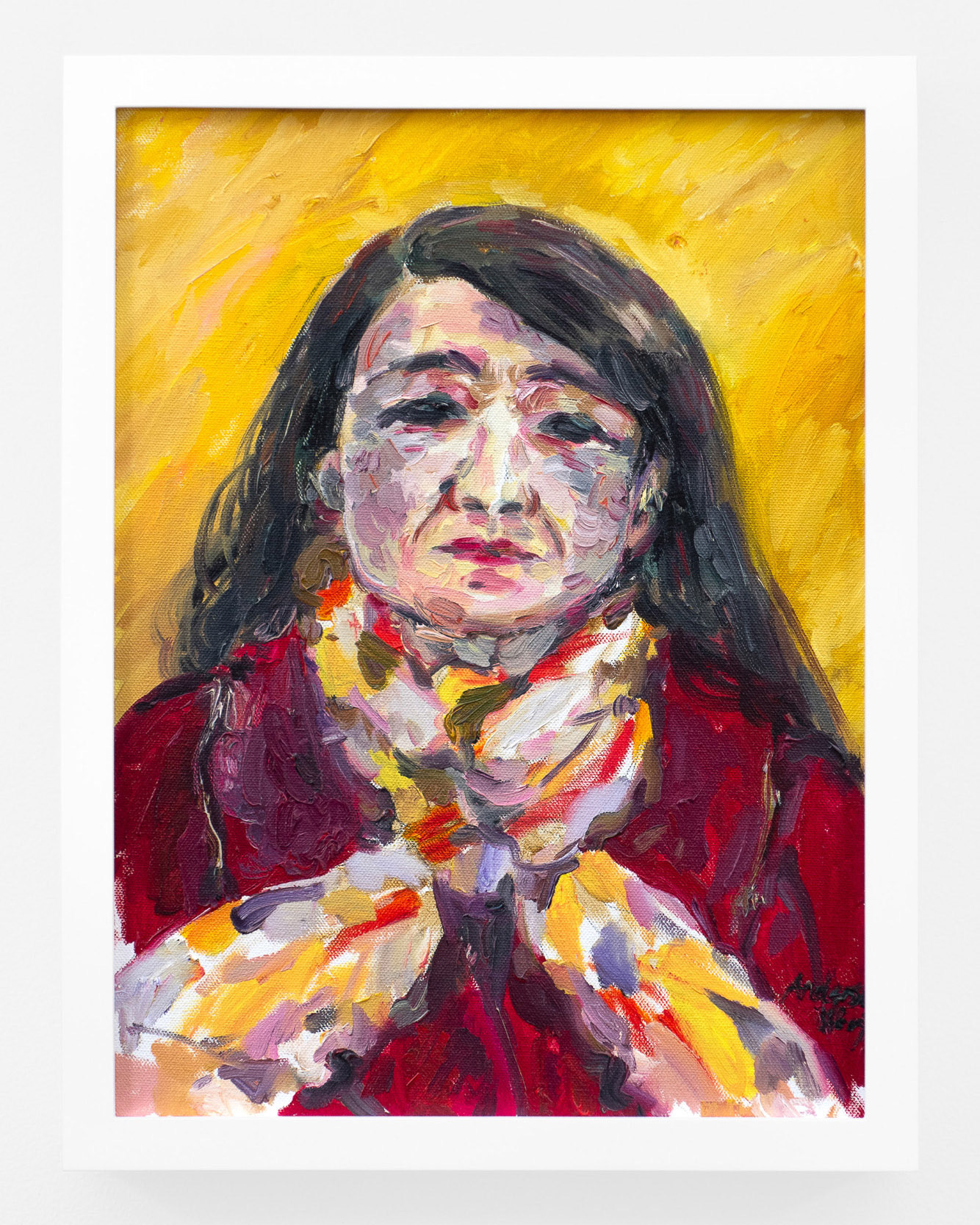"Red", 2018, oil on canvas, 16x12 inches
