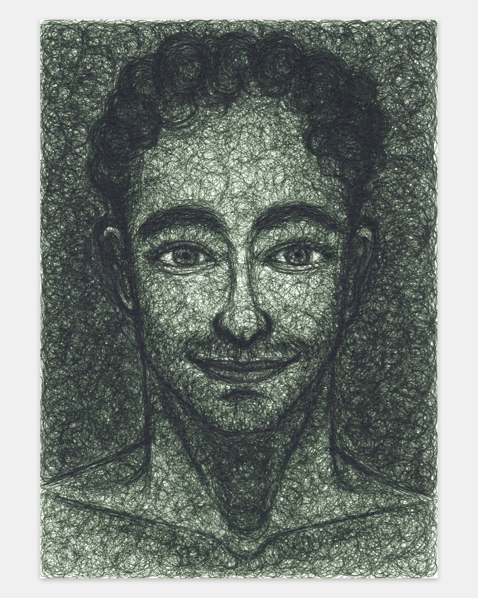 "Laurence (From Memory)", 2023, ink on paper, 7x5 inches