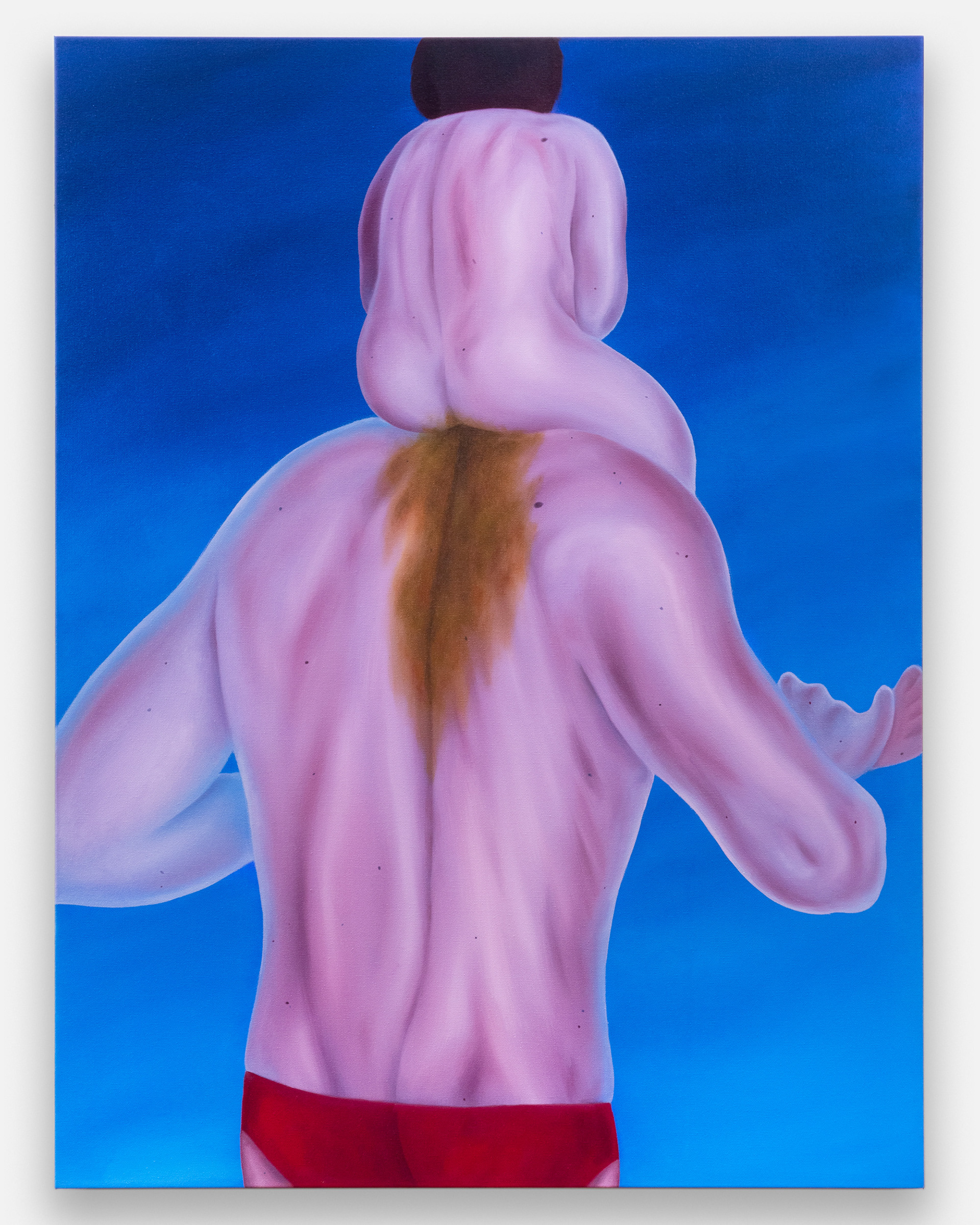 "Lonely Boy", 2023, oil on canvas, 40x30 inches