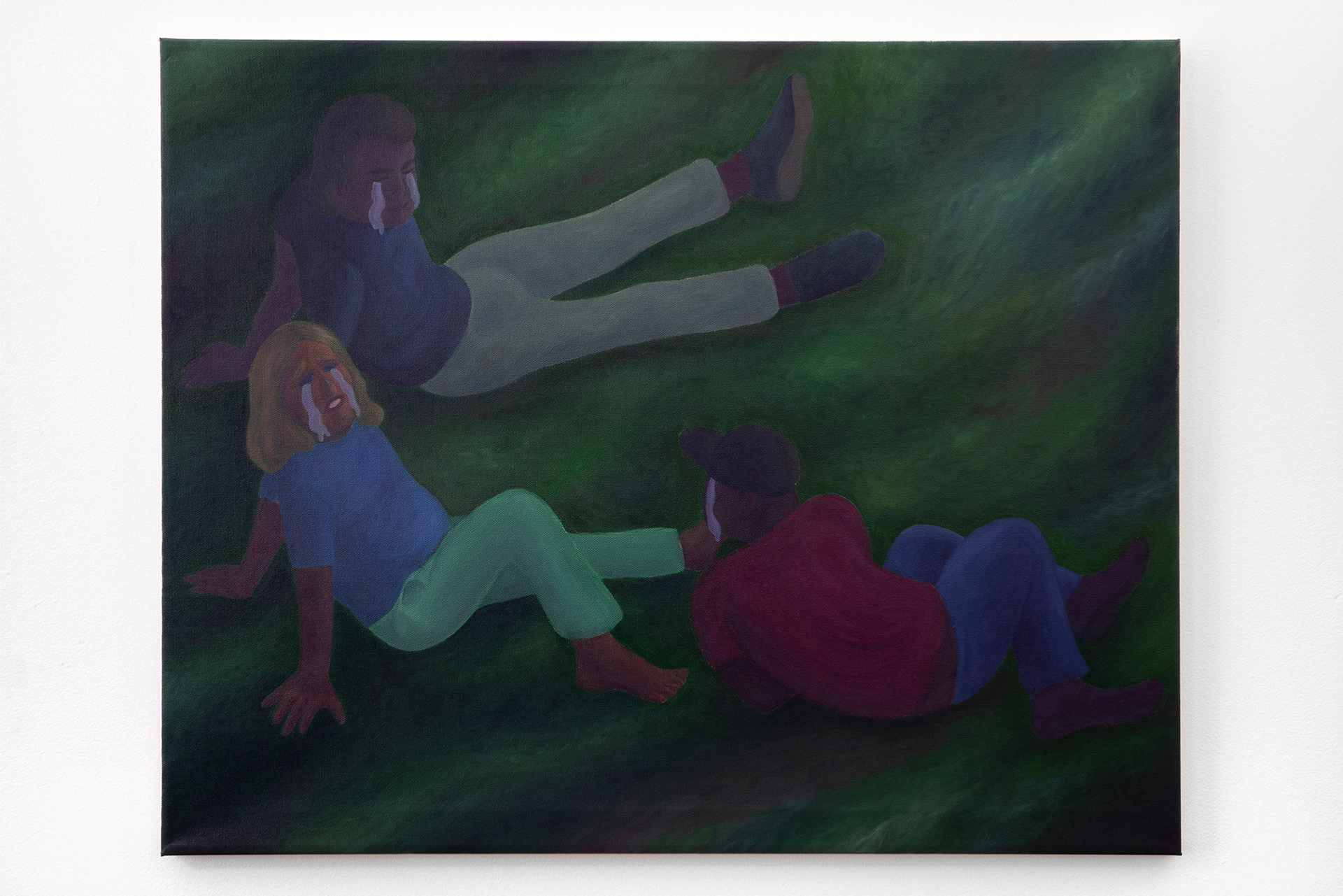 "We Cry Together", 2021, oil on canvas, 24x30 inches