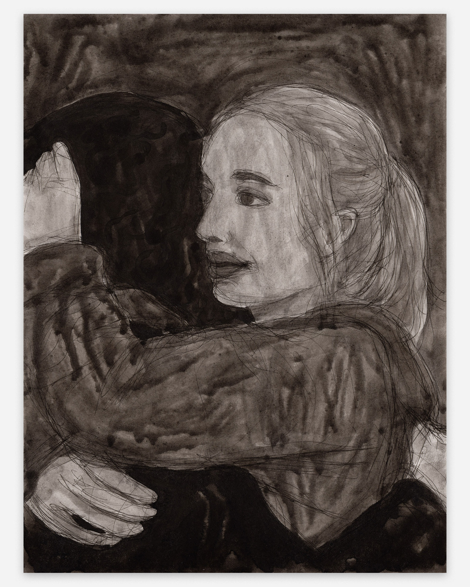 "Nothing Like You", 2020, ink on paper, 12x9 inches