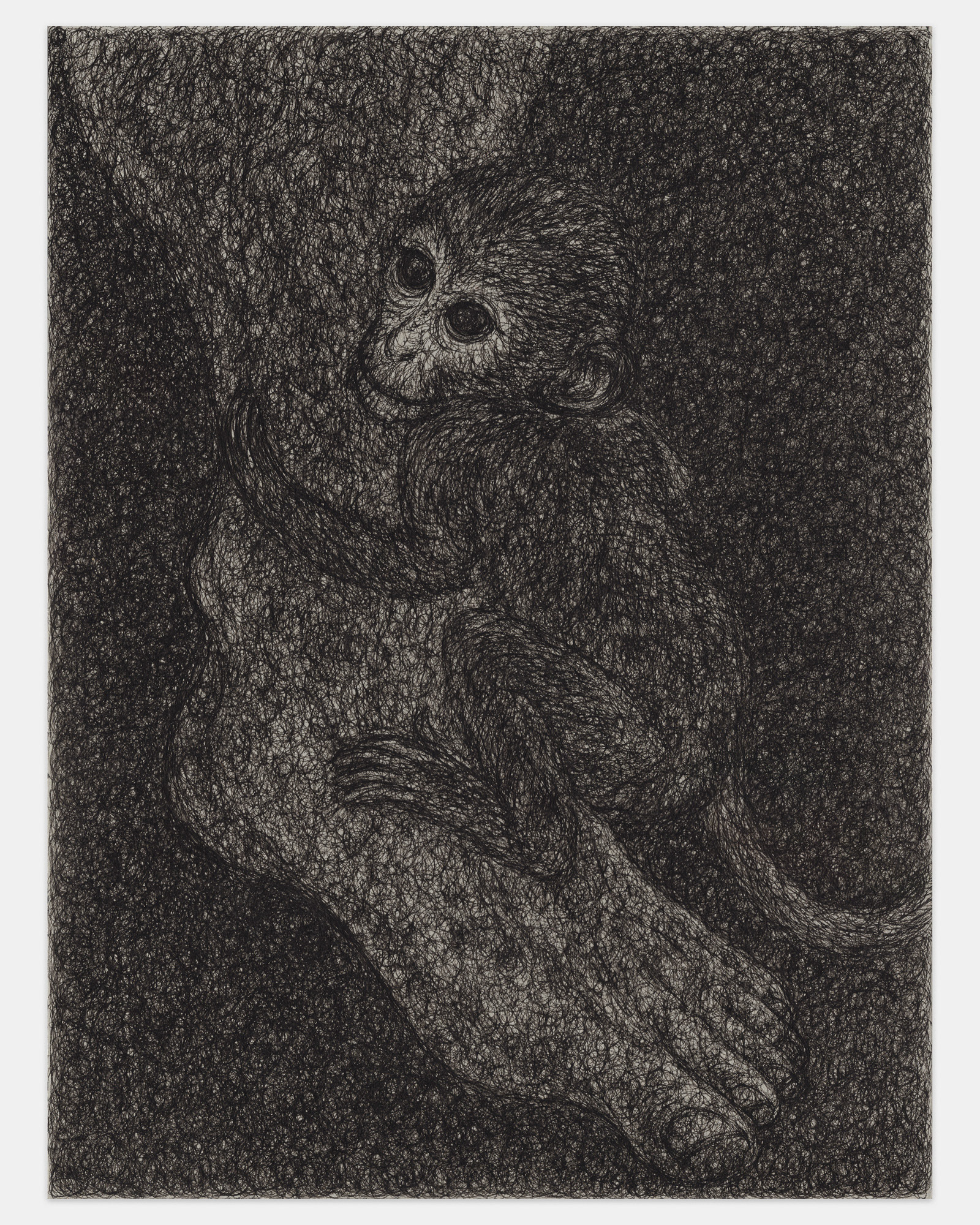 "Stay", 2024, ink on paper, 12x9 inches