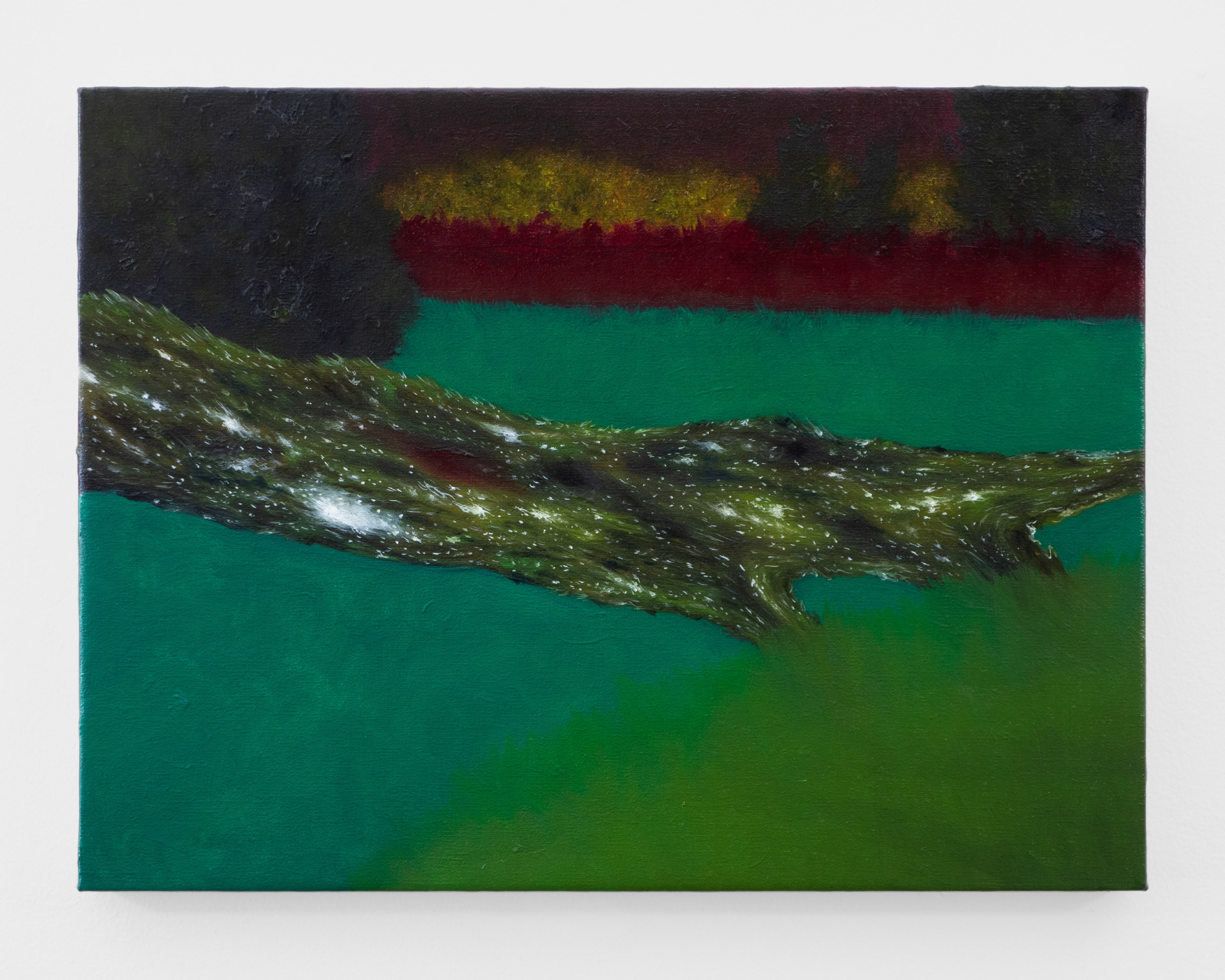 "Self Suppression", 2024, oil on linen, 12x16 inches