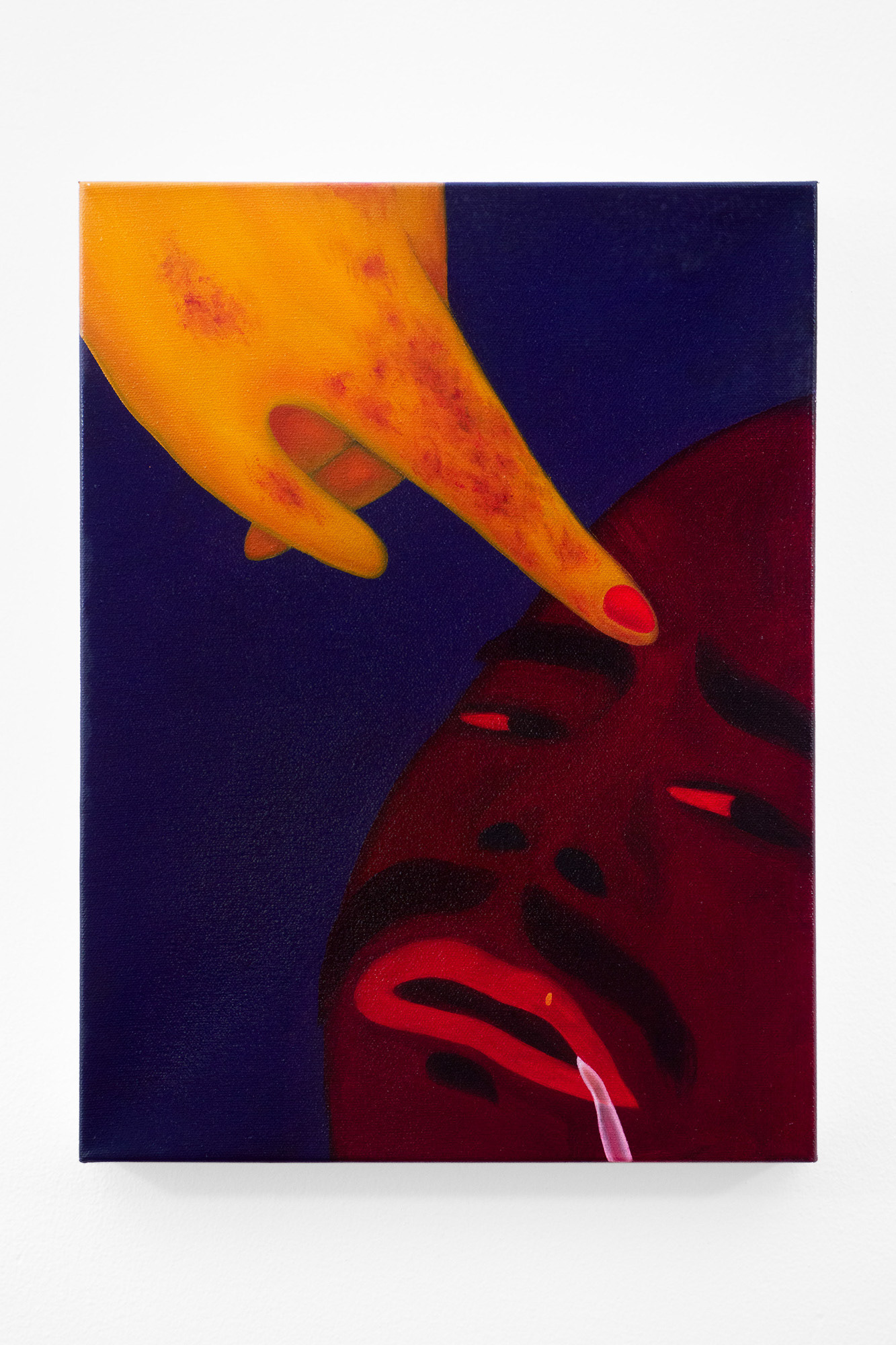 "I Don't Wanna Be With You Anymore", 2022, oil on canvas, 12x16 inches