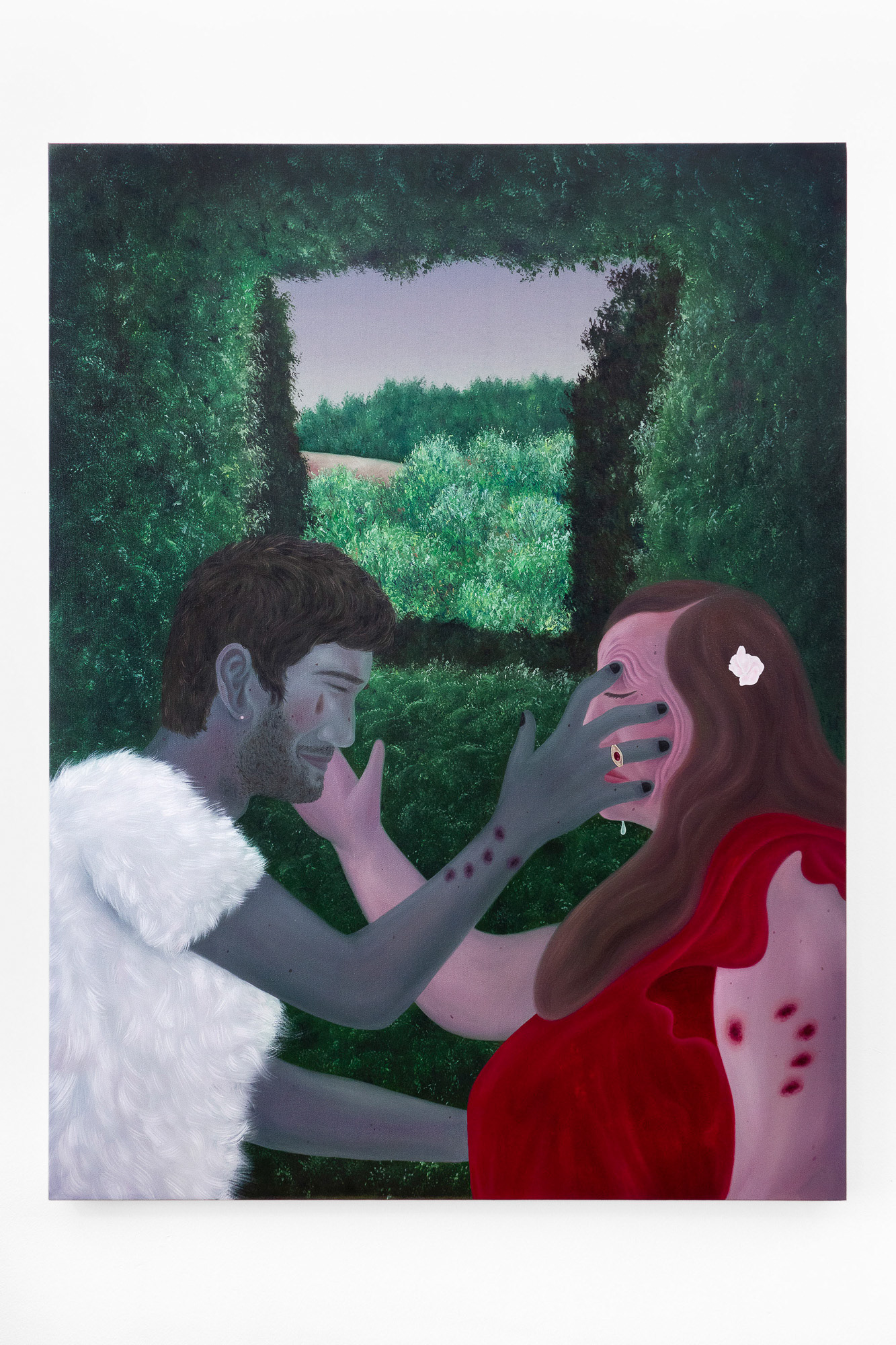 "Your Baby Doesn't Love You Anymore", 2022, oil on canvas, 36x48 inches