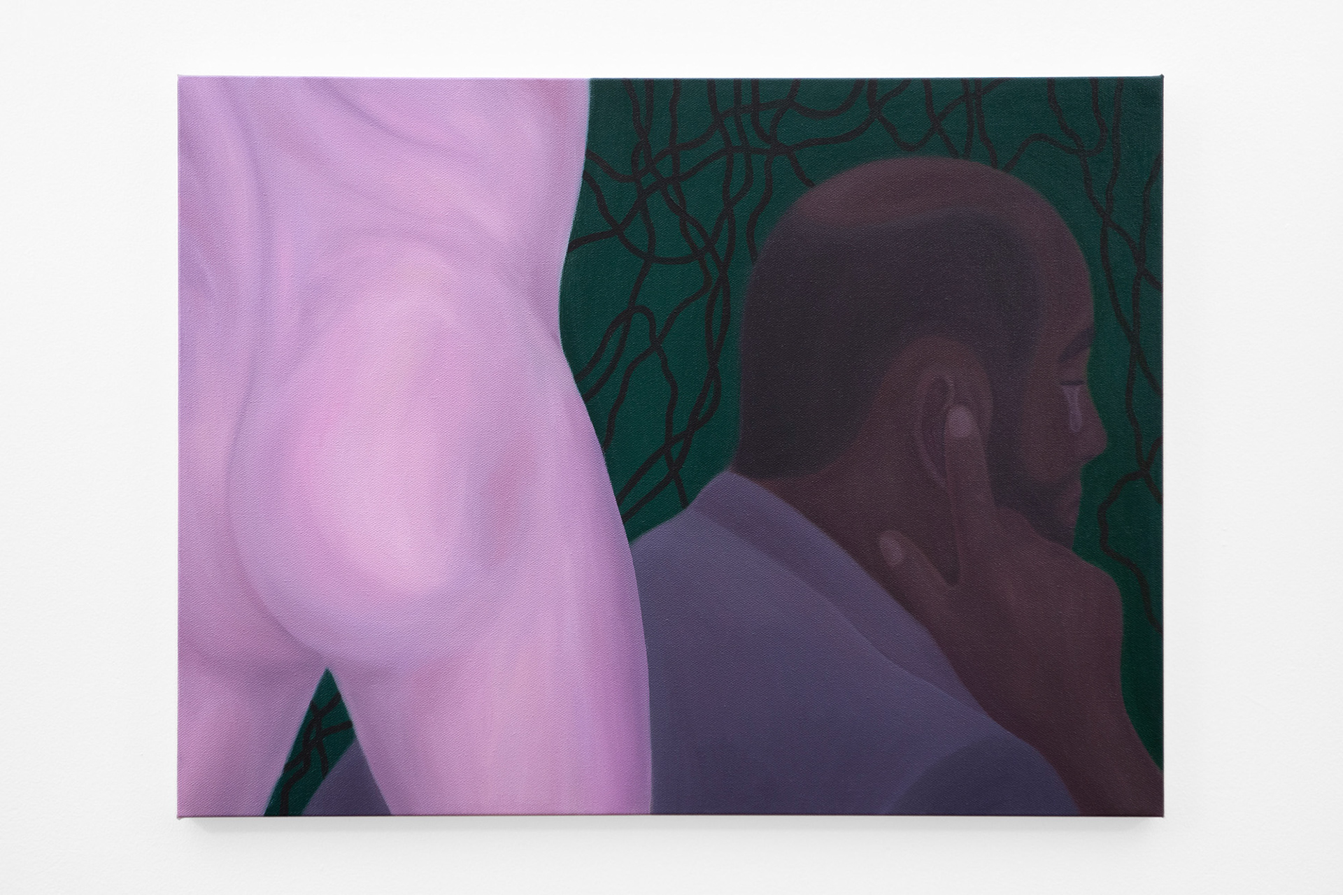 "Lust, Caution", 2021, oil on canvas, 18x24 inches