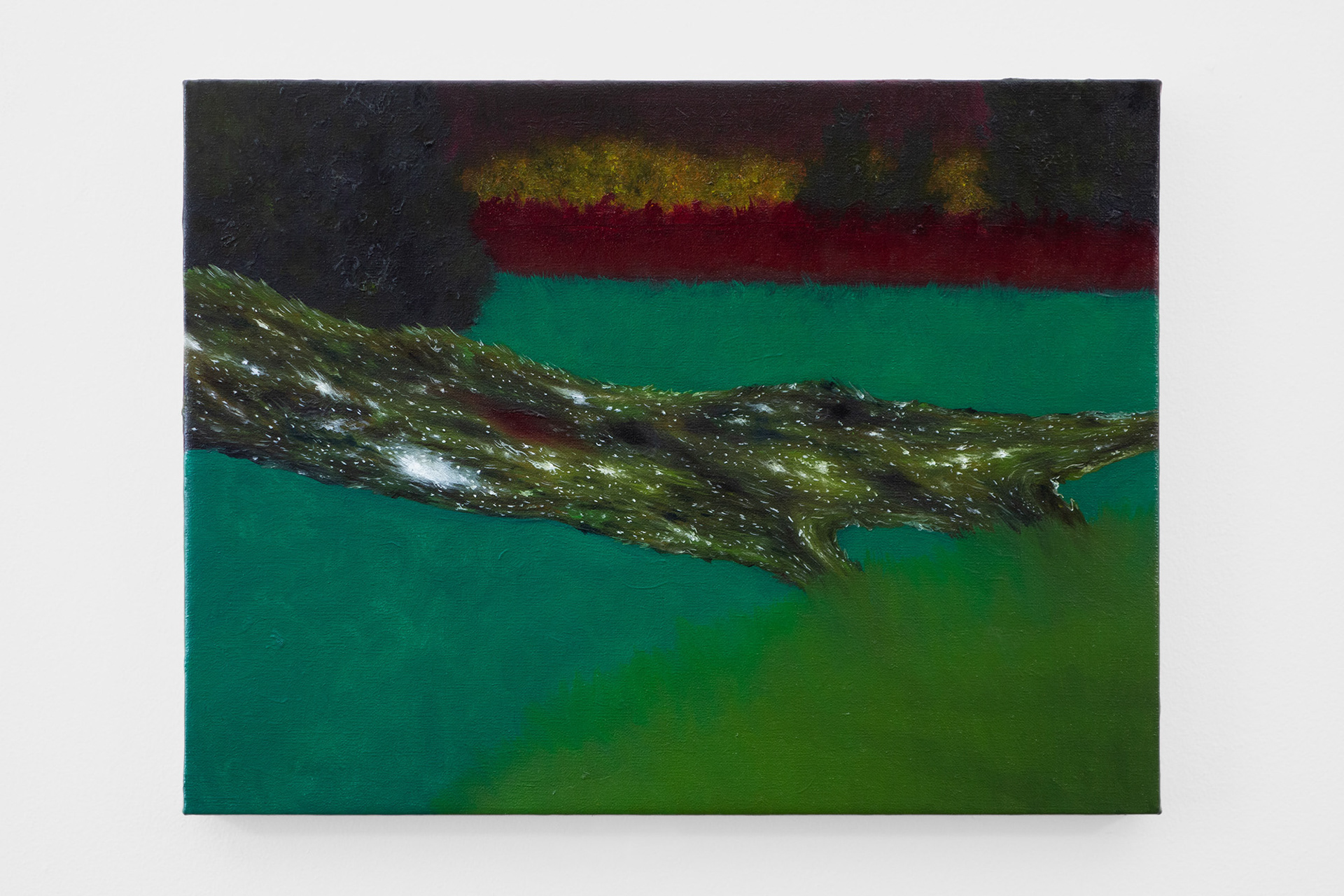 "Self Suppression", 2024, oil on linen, 12x16 inches