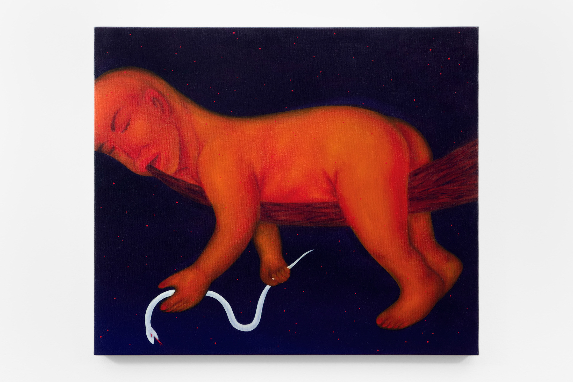 "Tell Me Your Dreams", 2023, oil on linen, 18x21 inches