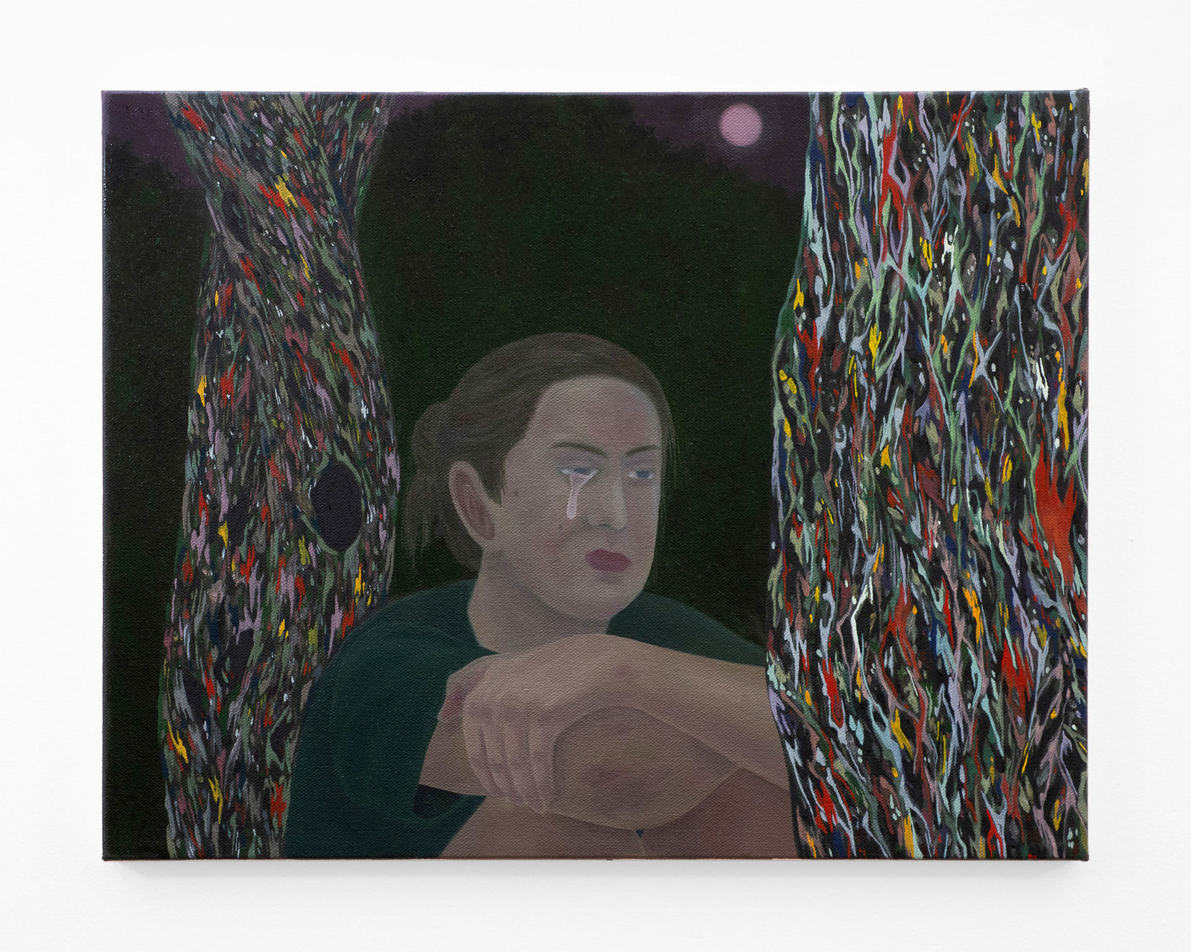 "Don't Trap Me in Your Mind", 2021, oil on canvas, 14x18 inches