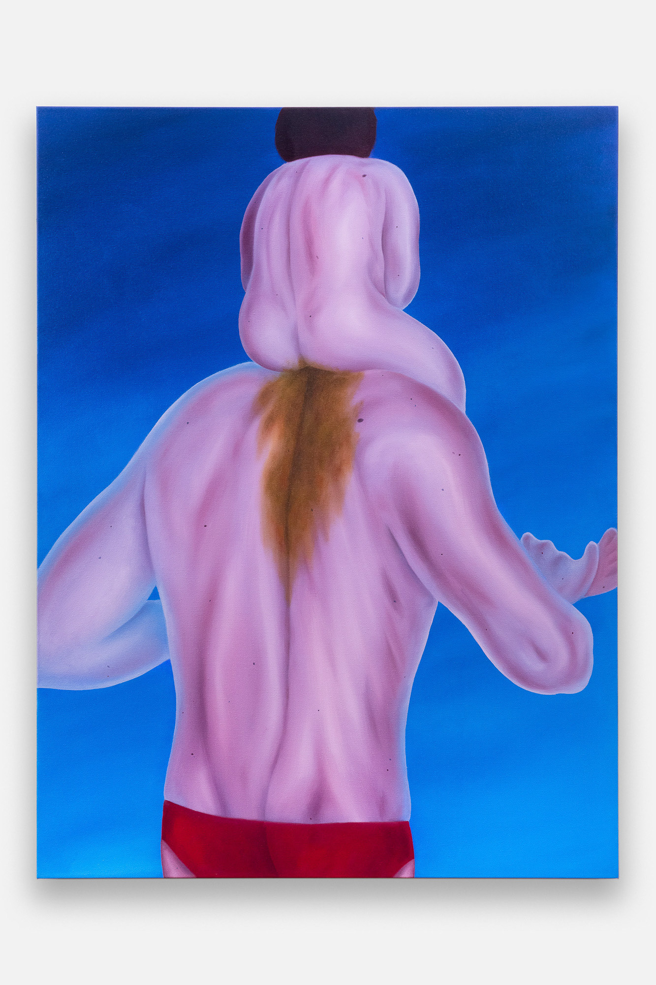 "Lonely Boy", 2023, oil on canvas, 30x40 inches