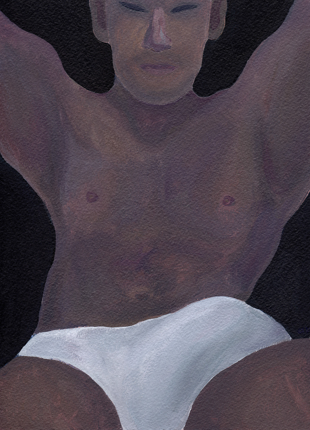 "Comeback", 2020, acrylic on paper, 9x12 inches