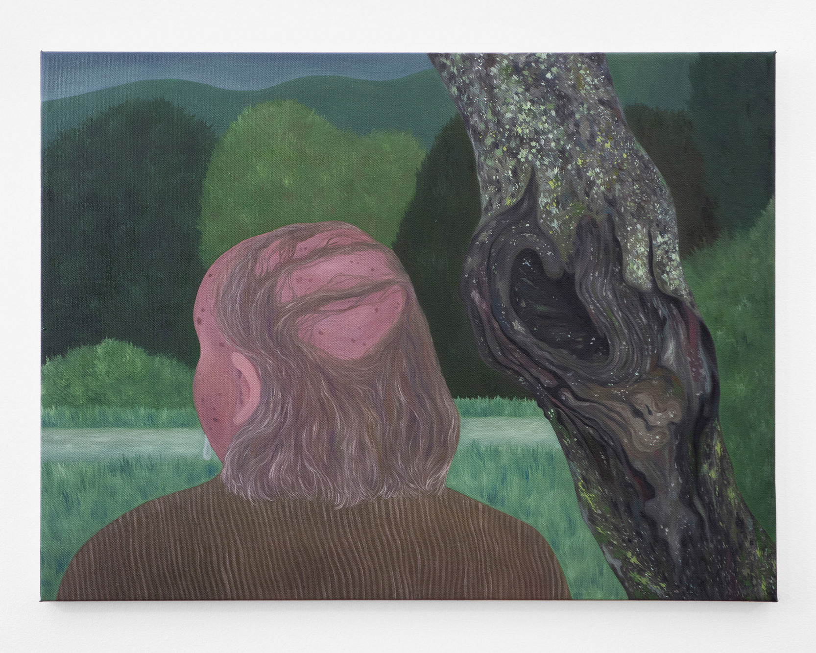 "Why am I Always Scared", 2021, oil on canvas, 18x24 inches