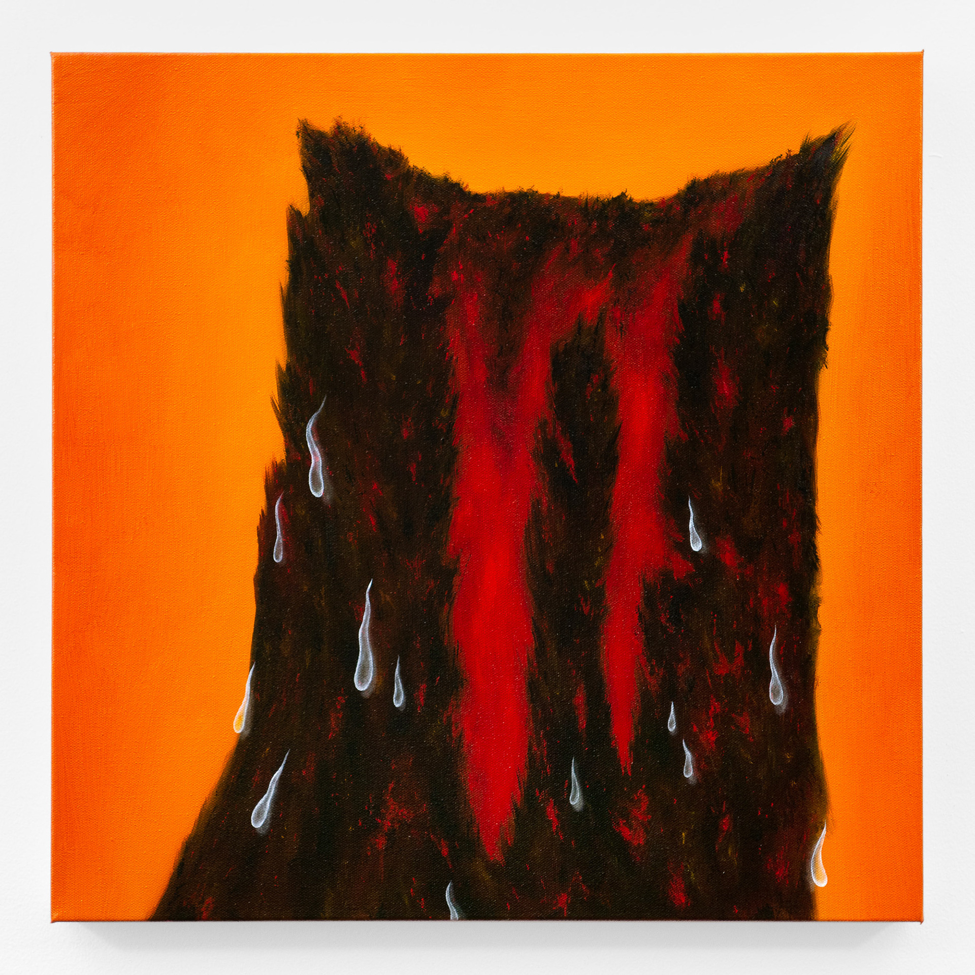 "No Time to Regret", 2023, oil on canvas, 20x20 inches